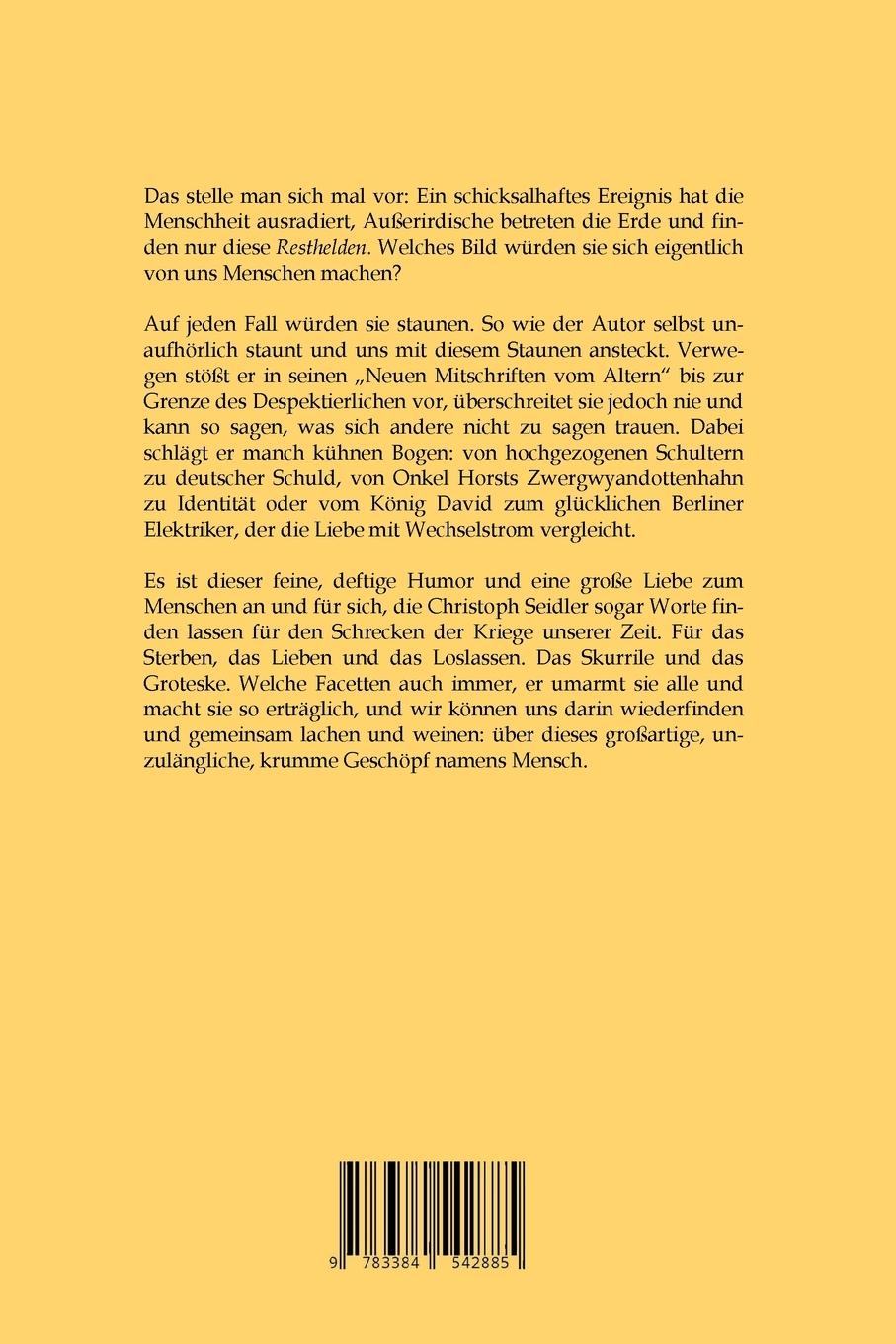 Rückseitencover Resthelden im Licht