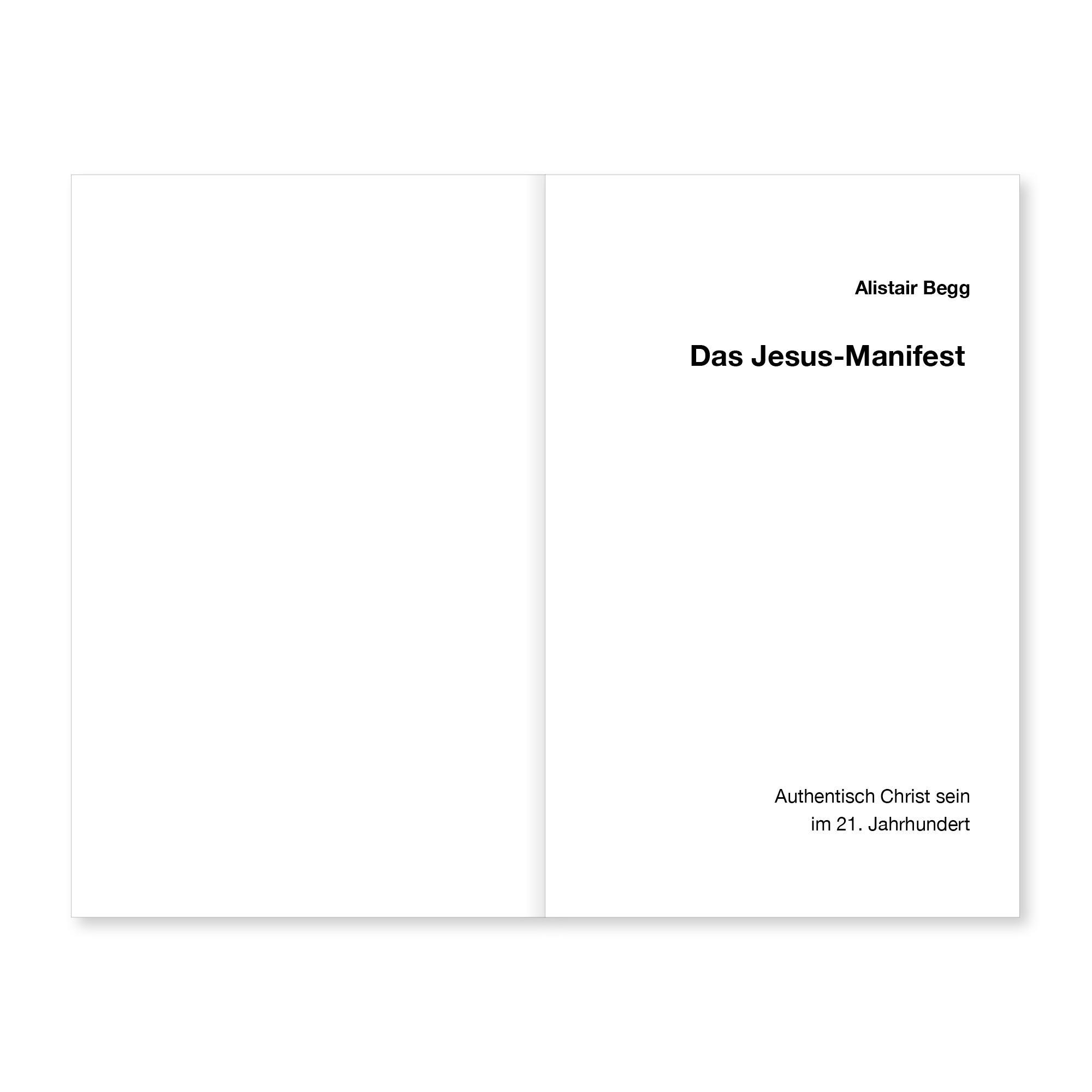 Beispielinhalt (Bild) Das Jesus-Manifest