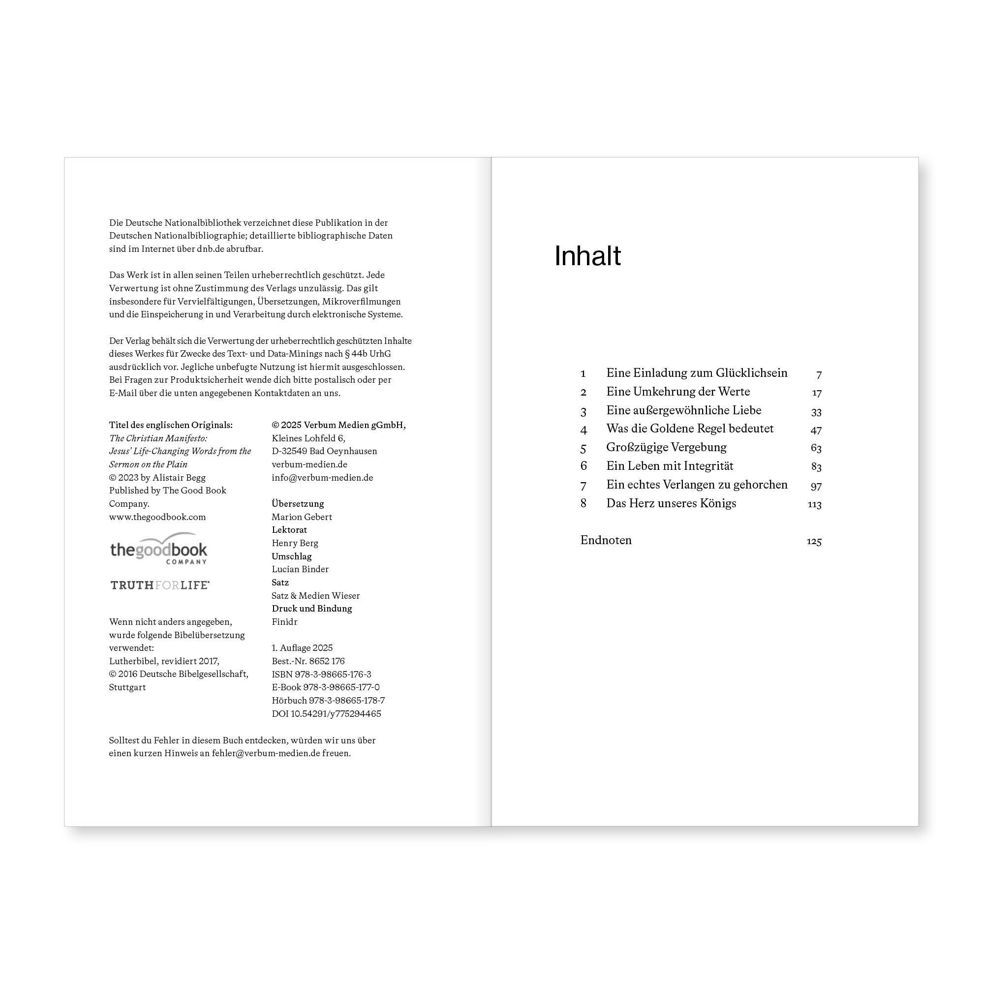 Beispielinhalt (Bild) Das Jesus-Manifest