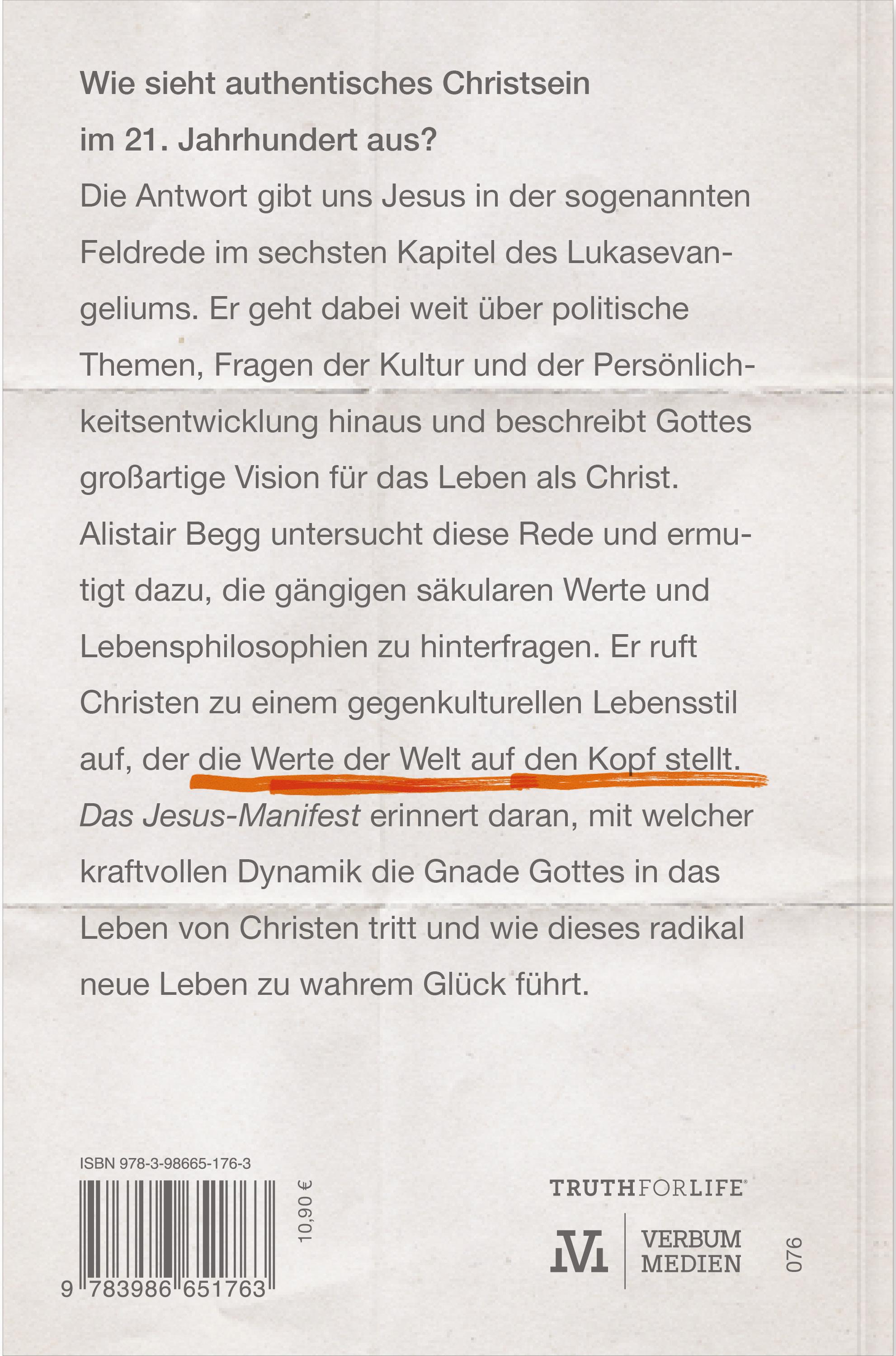 Rückseitencover Das Jesus-Manifest