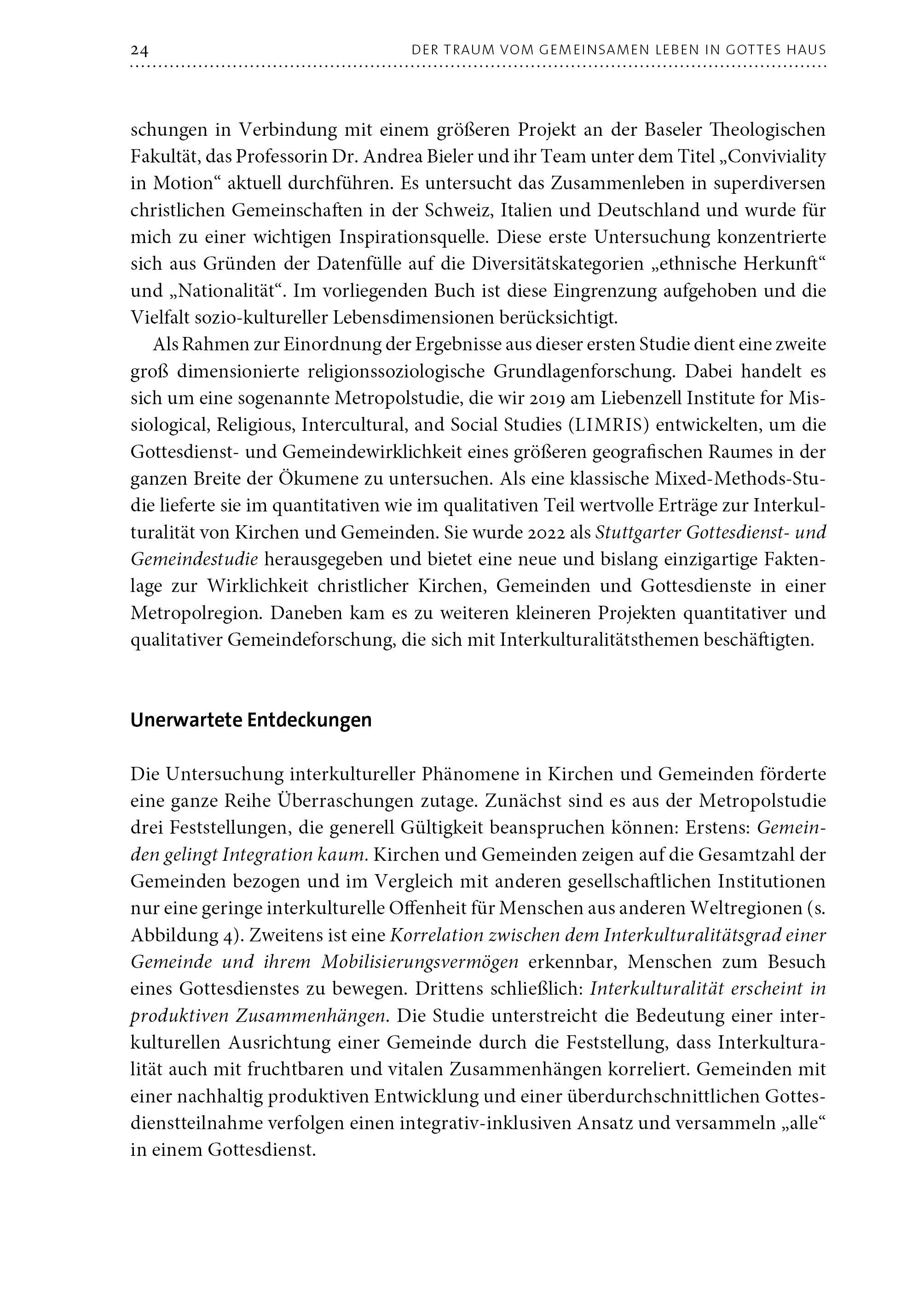 Beispielinhalt (Bild) Zusammen leben in Gottes Haus