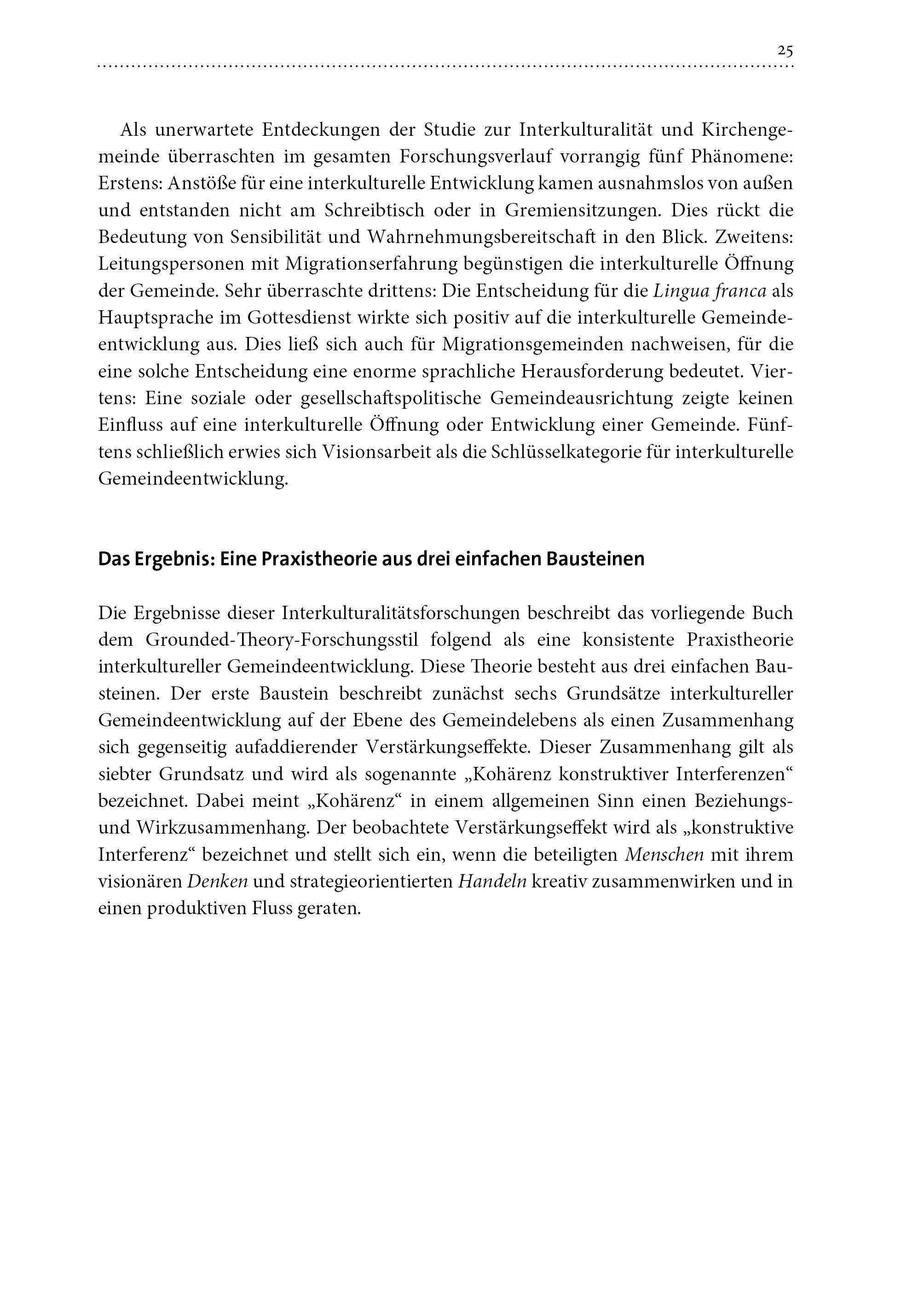 Beispielinhalt (Bild) Zusammen leben in Gottes Haus