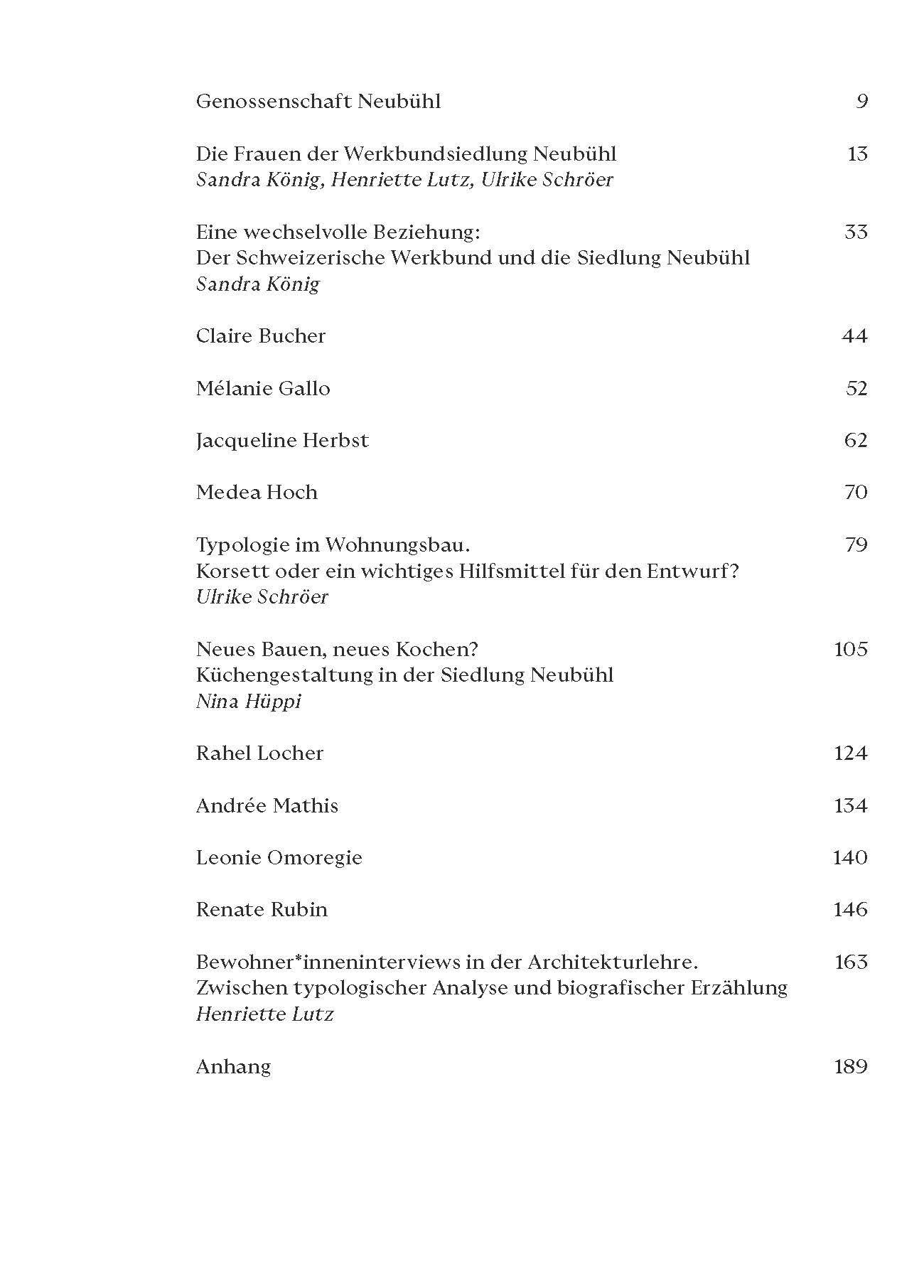 Beispielinhalt (Bild) Frauen leben im Neubühl