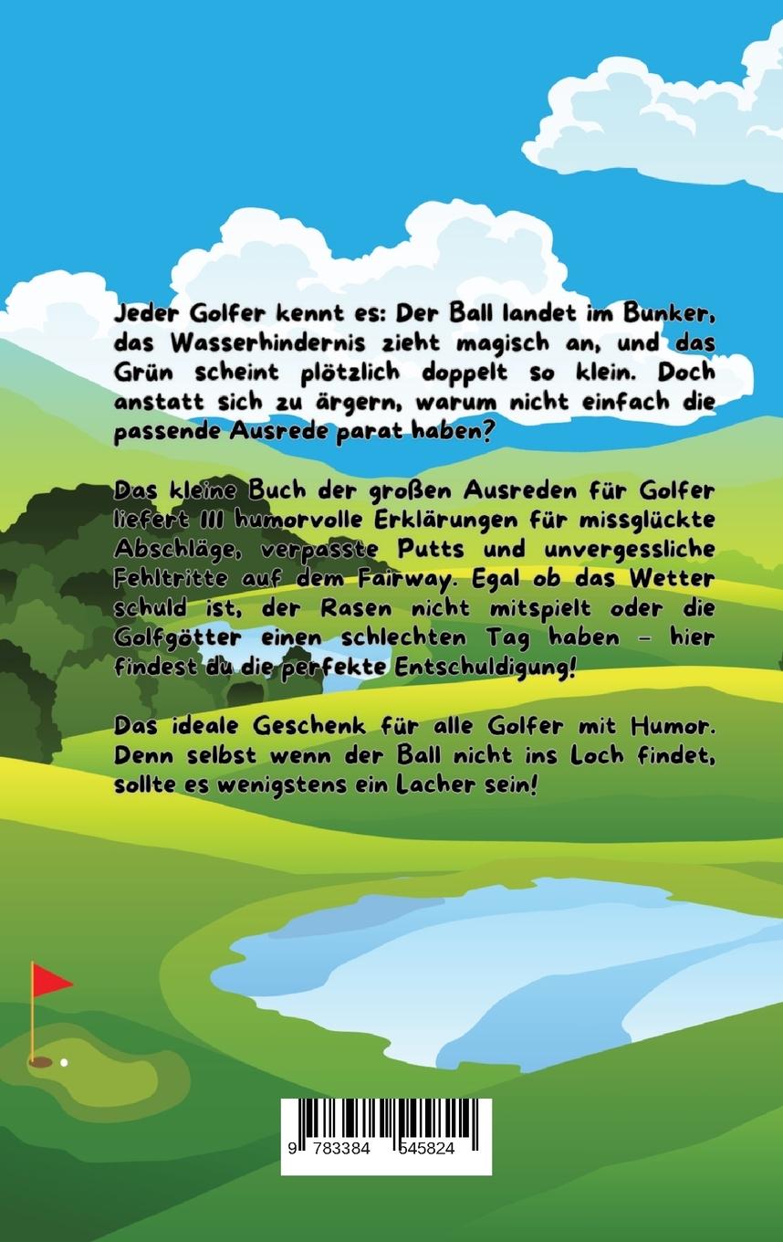 Rückseitencover Das kleine Buch der großen Ausreden für Golfer