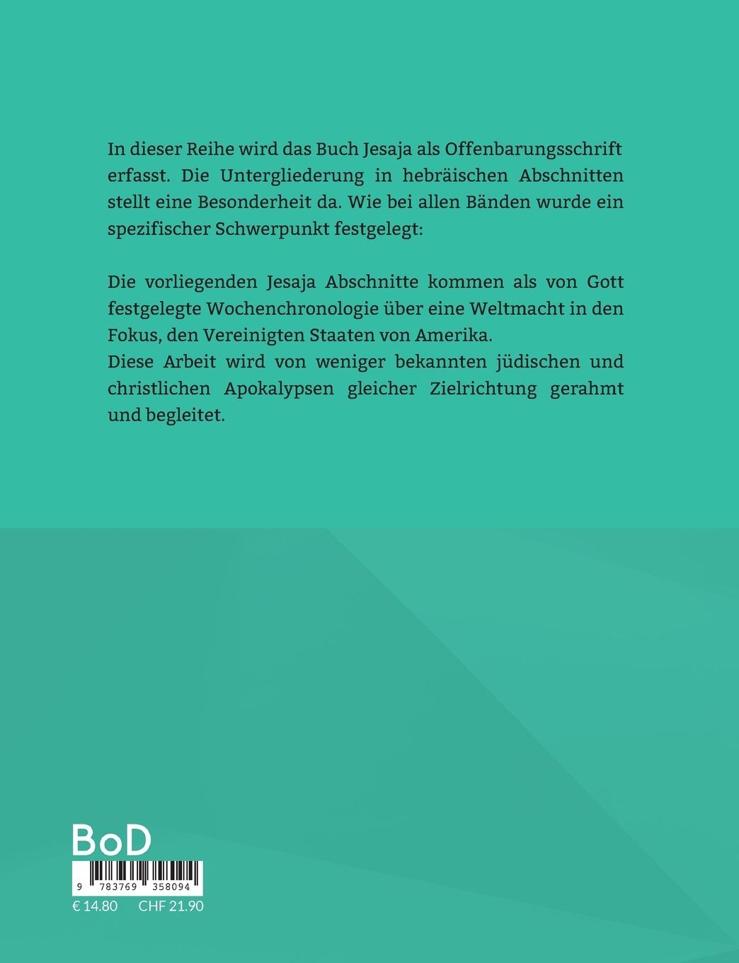 Rückseitencover Das Jesaja Buch 28-35