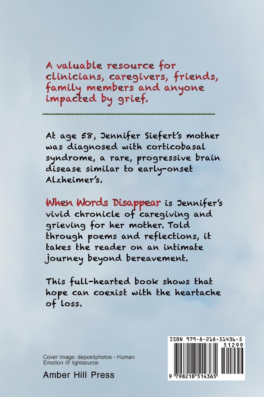 Rückseitencover When Words Disappear