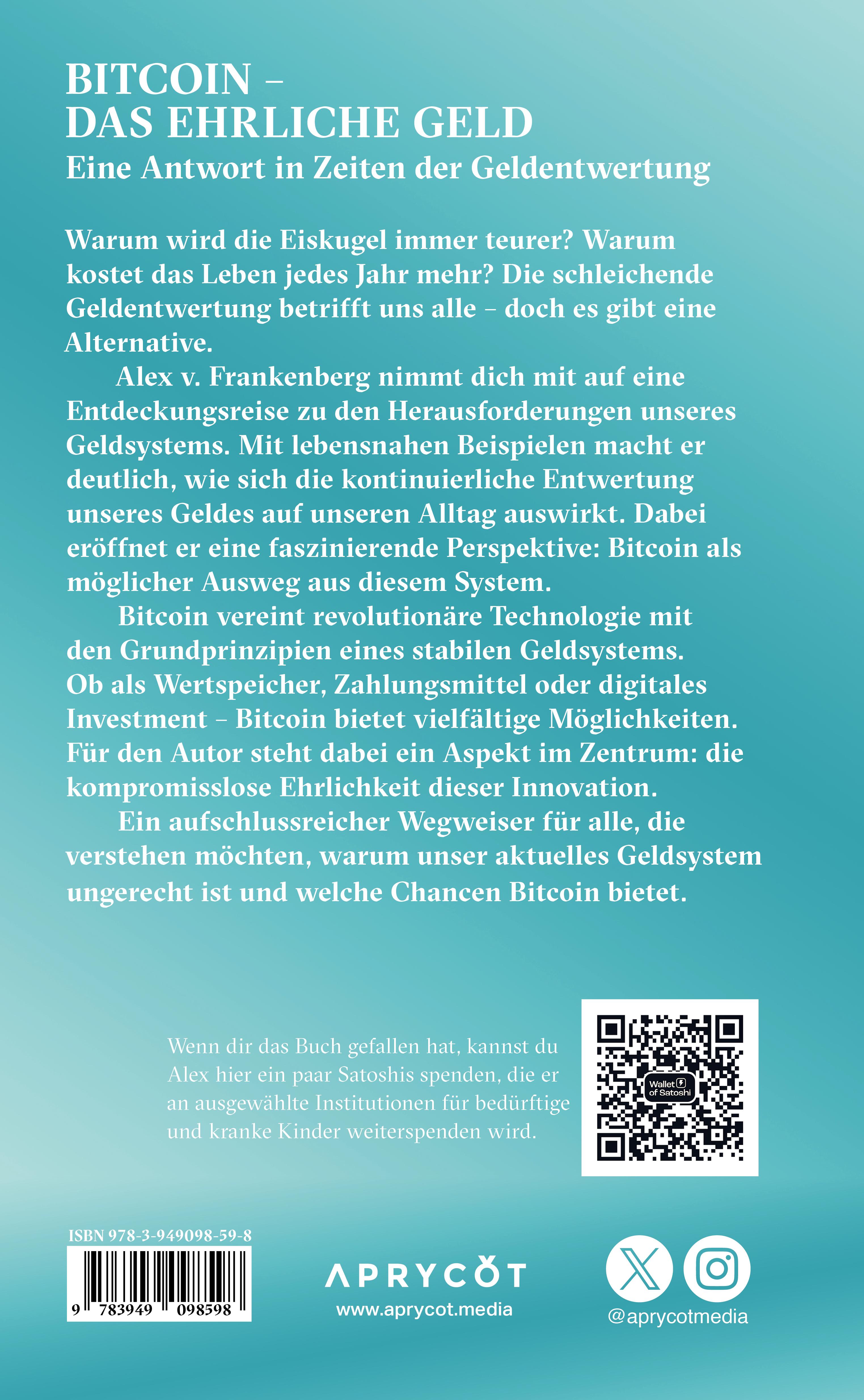Rückseitencover Bitcoin - Das ehrliche Geld