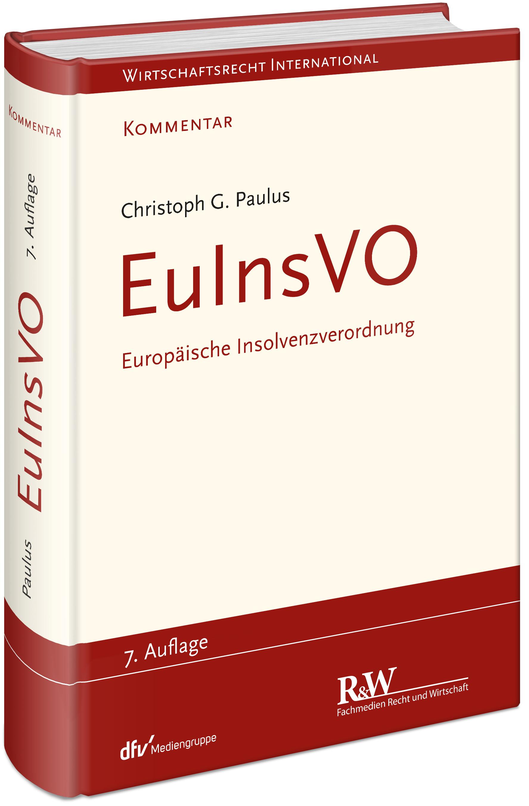 Vorderes Coverbild EuInsVO - Europäische Insolvenzverordnung