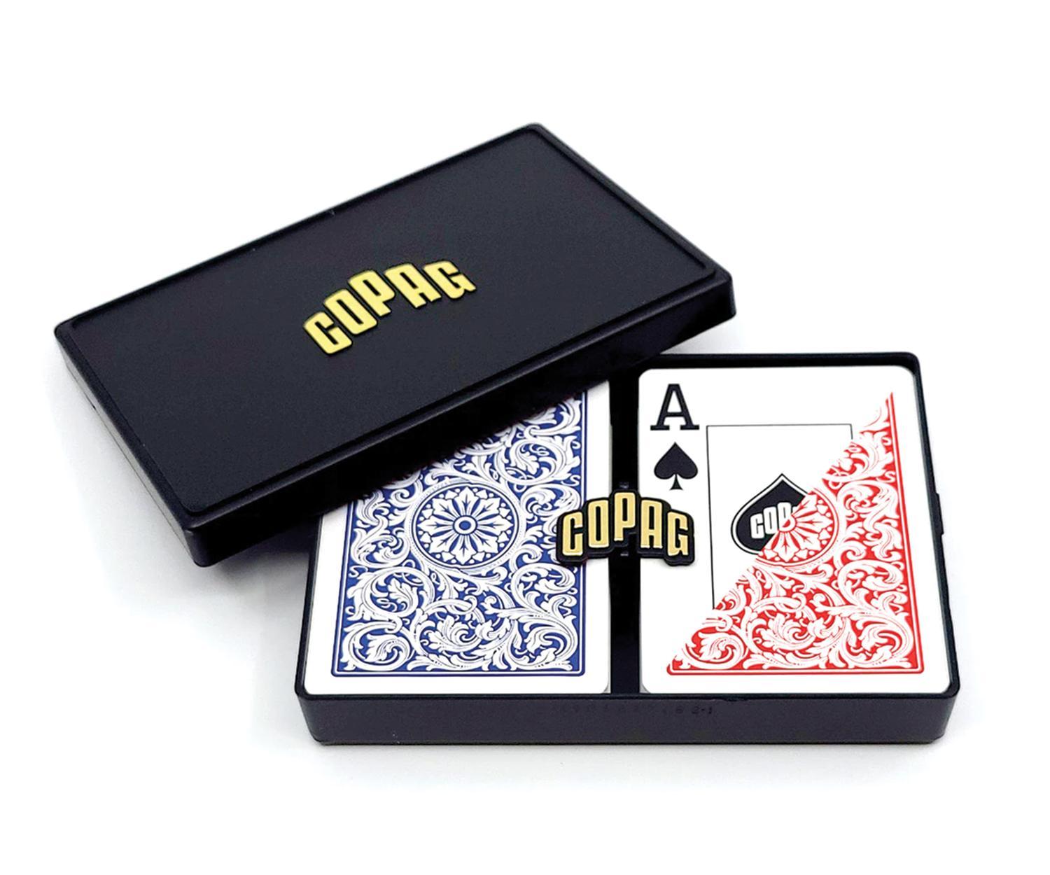 Vorderes Coverbild COPAG Elite - Jumbo Face - 2 index - Blue/Red Double-Deck