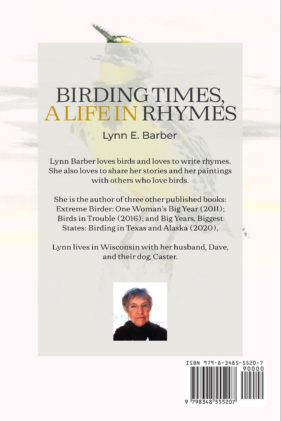 Rückseitencover Birding Times, a Life in Rhymes