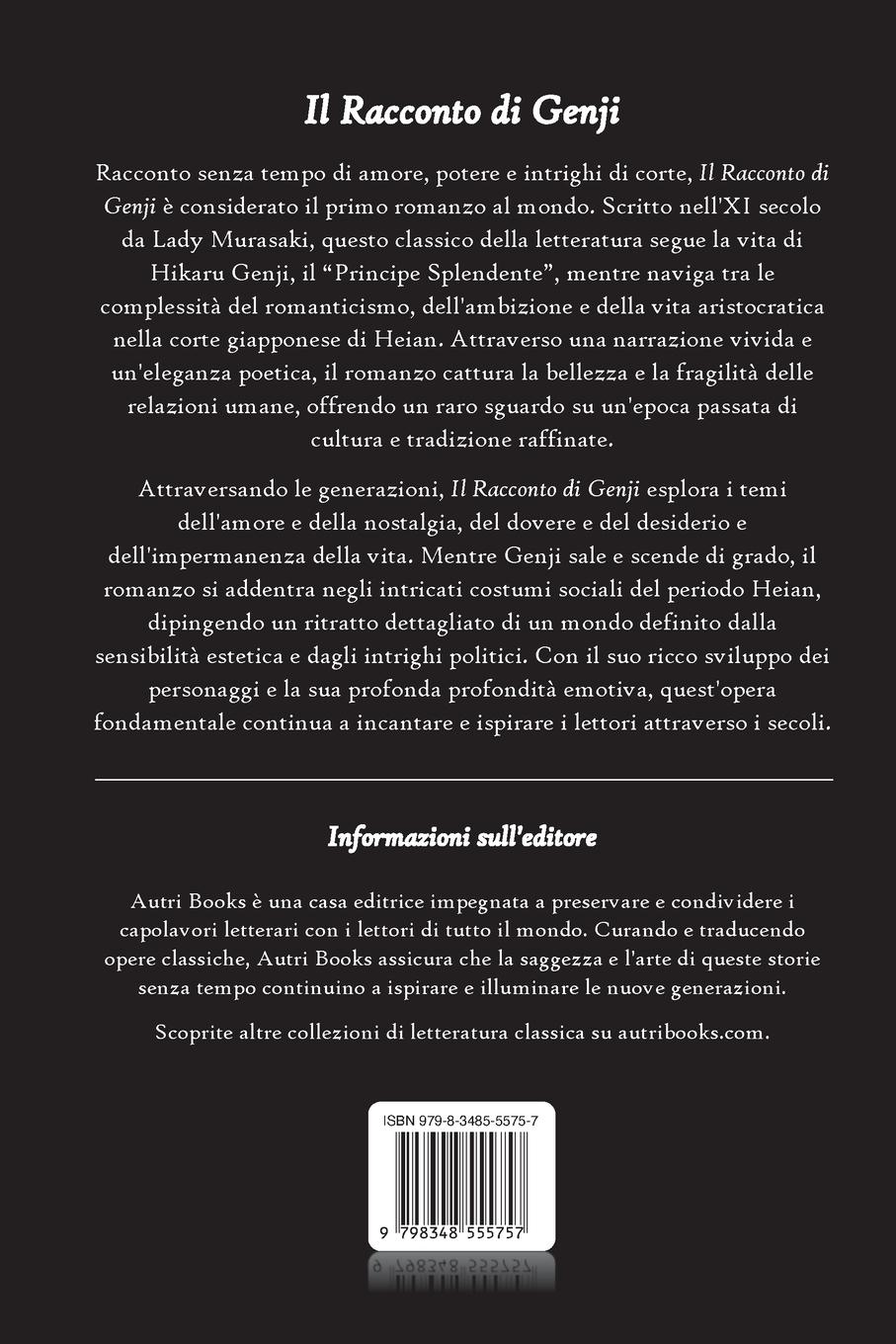 Rückseitencover Il Racconto di Genji