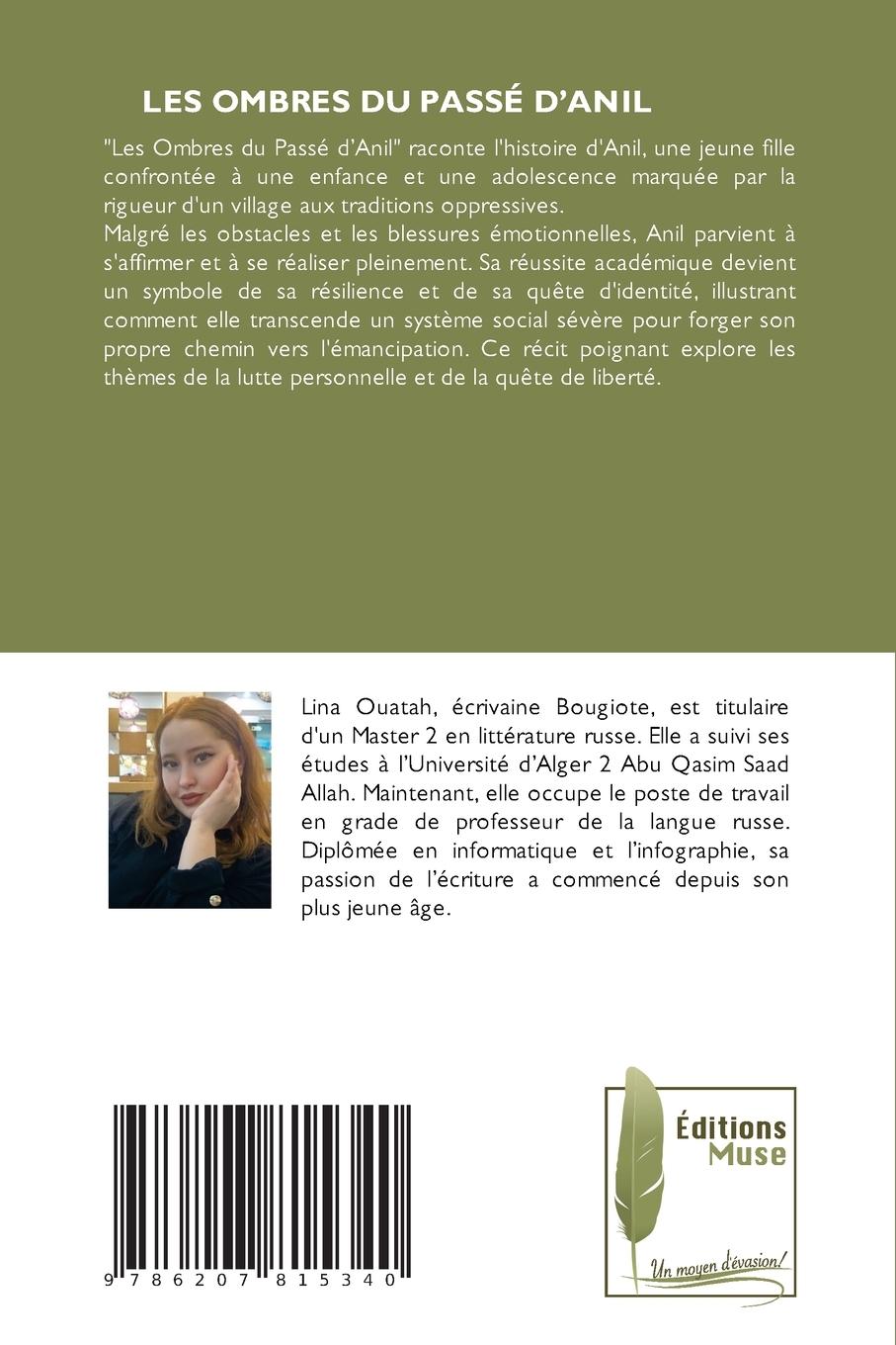 Rückseitencover LES OMBRES DU PASSÉ D'ANIL
