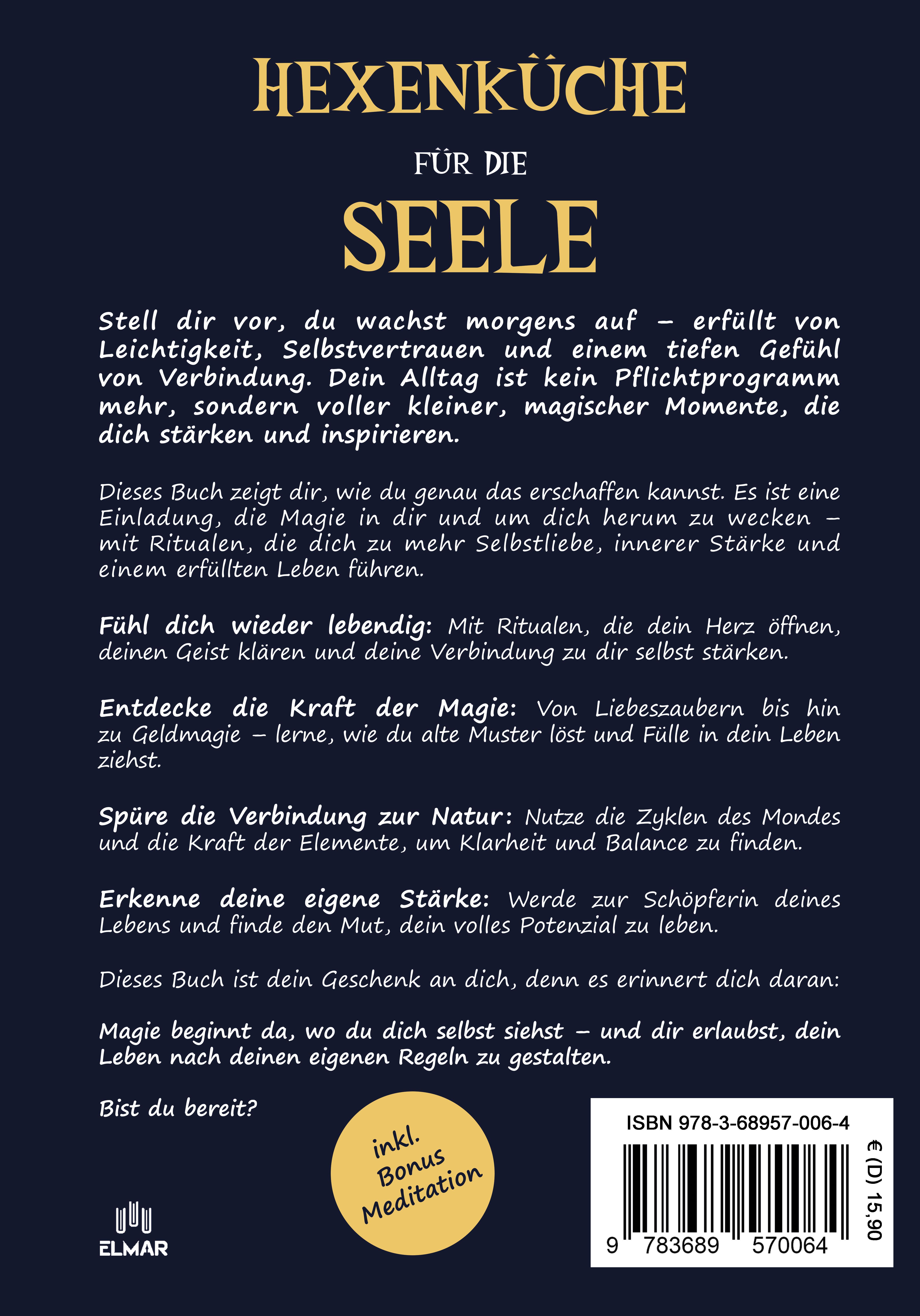 Rückseitencover Hexenküche für die Seele