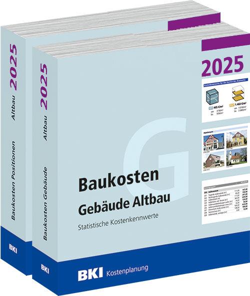 Vorderes Coverbild BKI Baukosten Gebäude + Positionen Altbau 2025