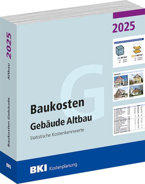 Vorderes Coverbild BKI Baukosten Gebäude Altbau 2025