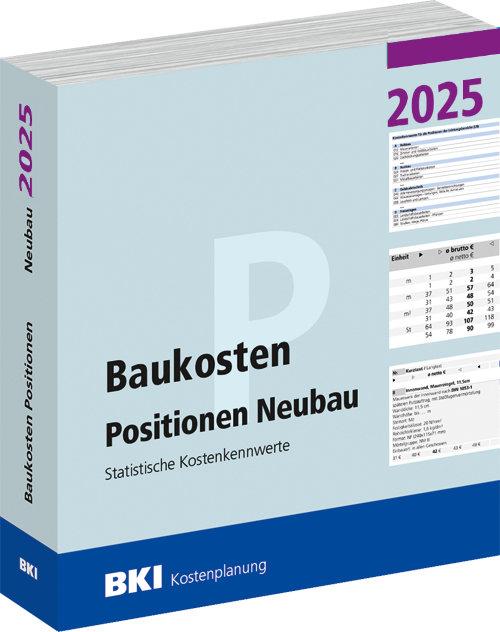 Vorderes Coverbild BKI Baukosten Neubau 2025 - Teil 3 Positionen