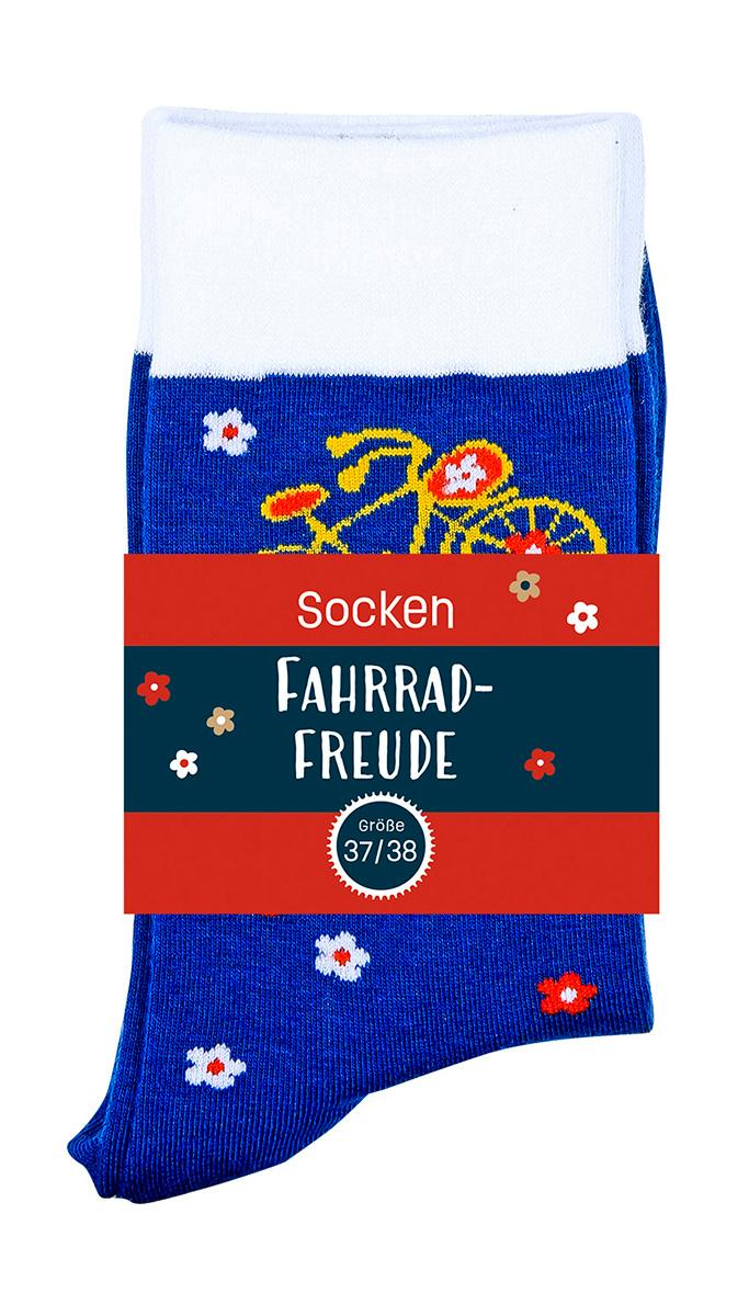 Vorderes Coverbild Socken 'Fahrrad-Freude'