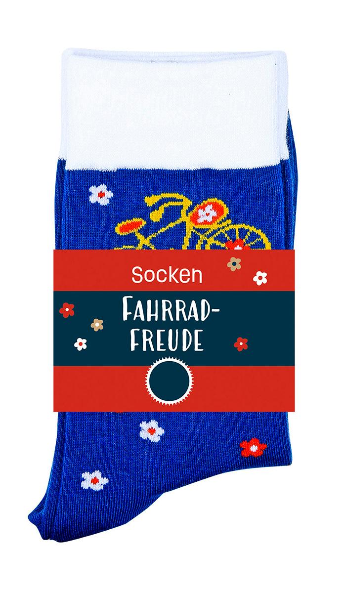 Vorderes Coverbild Socken 'Fahrrad-Freude'
