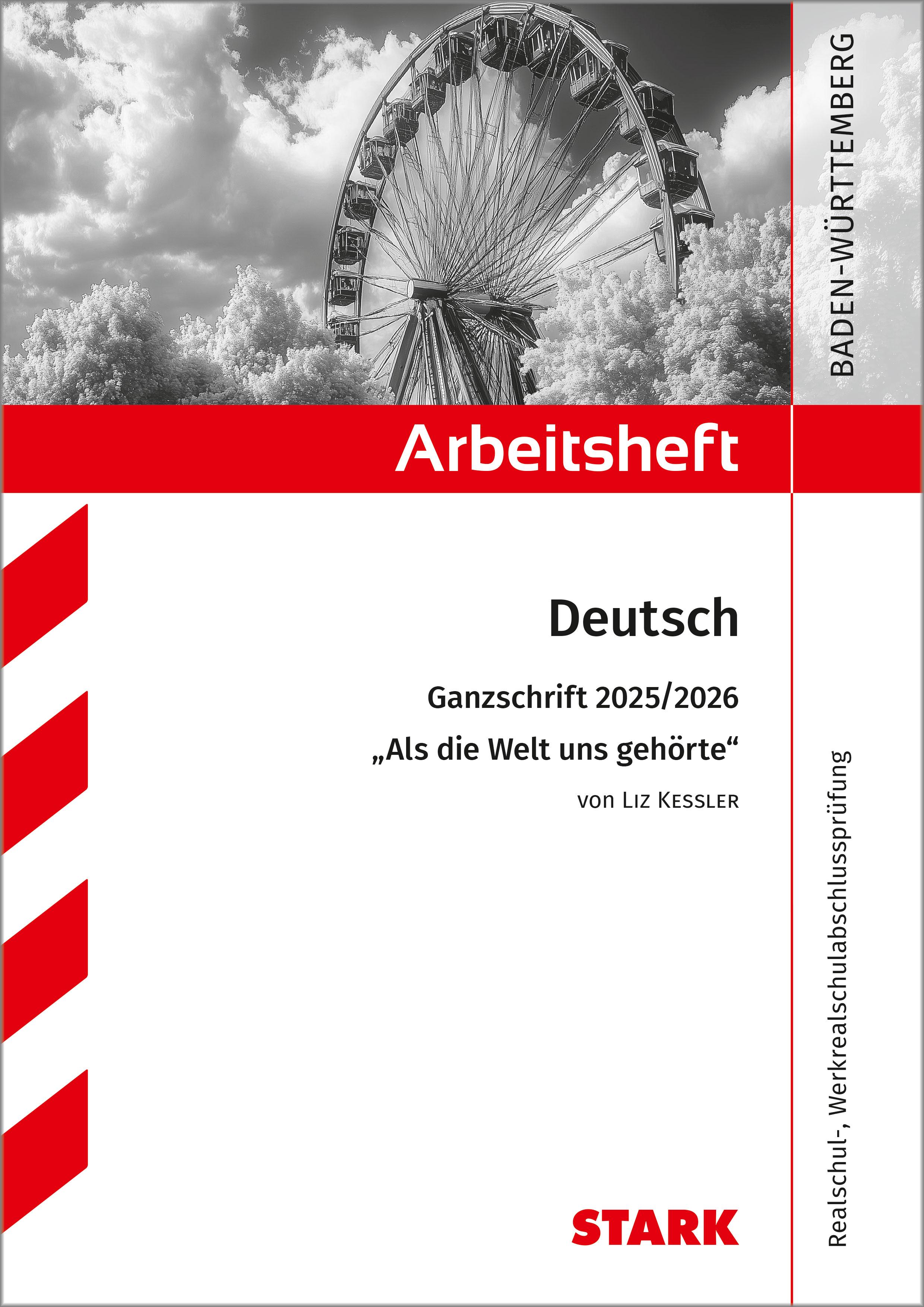 Vorderes Coverbild STARK Liz Kessler: Als die Welt uns gehörte - Deutsch Ganzschrift 2025/26 BW - Arbeitsheft mit Lösungen