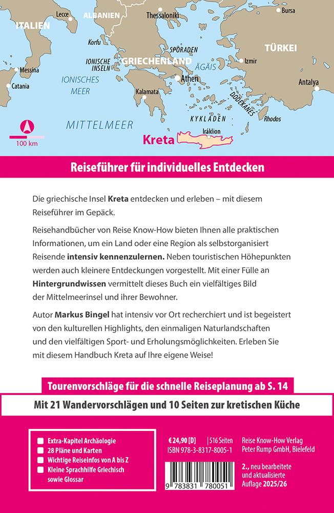 Beispielinhalt (Bild) Reise Know-How Reiseführer Kreta