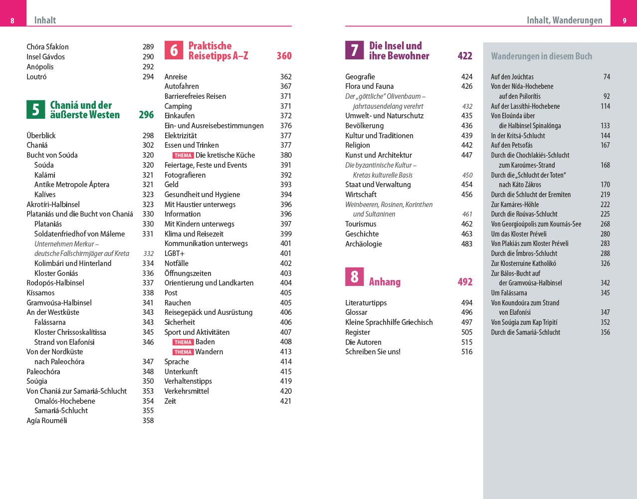 Beispielinhalt (Bild) Reise Know-How Reiseführer Kreta