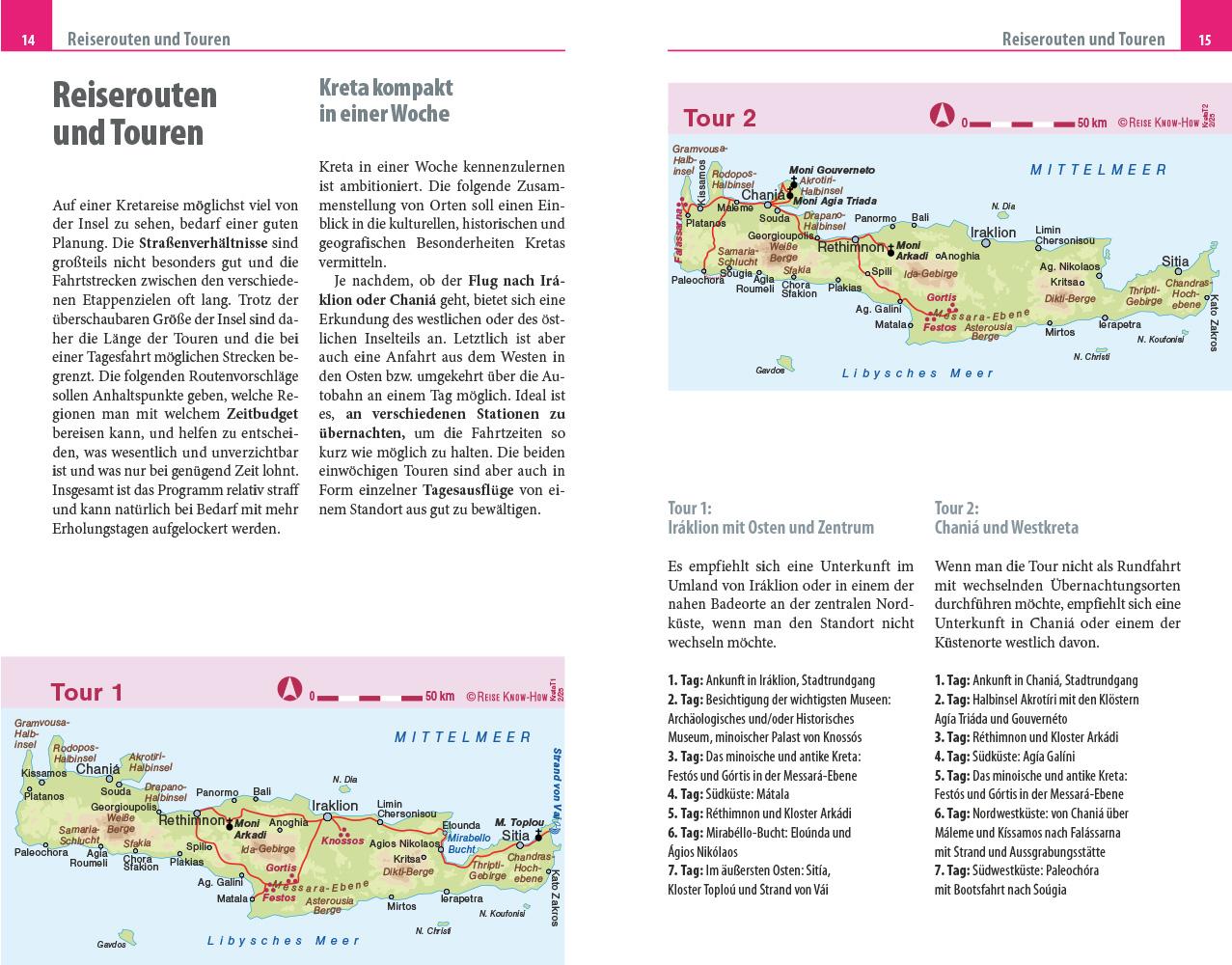 Beispielinhalt (Bild) Reise Know-How Reiseführer Kreta