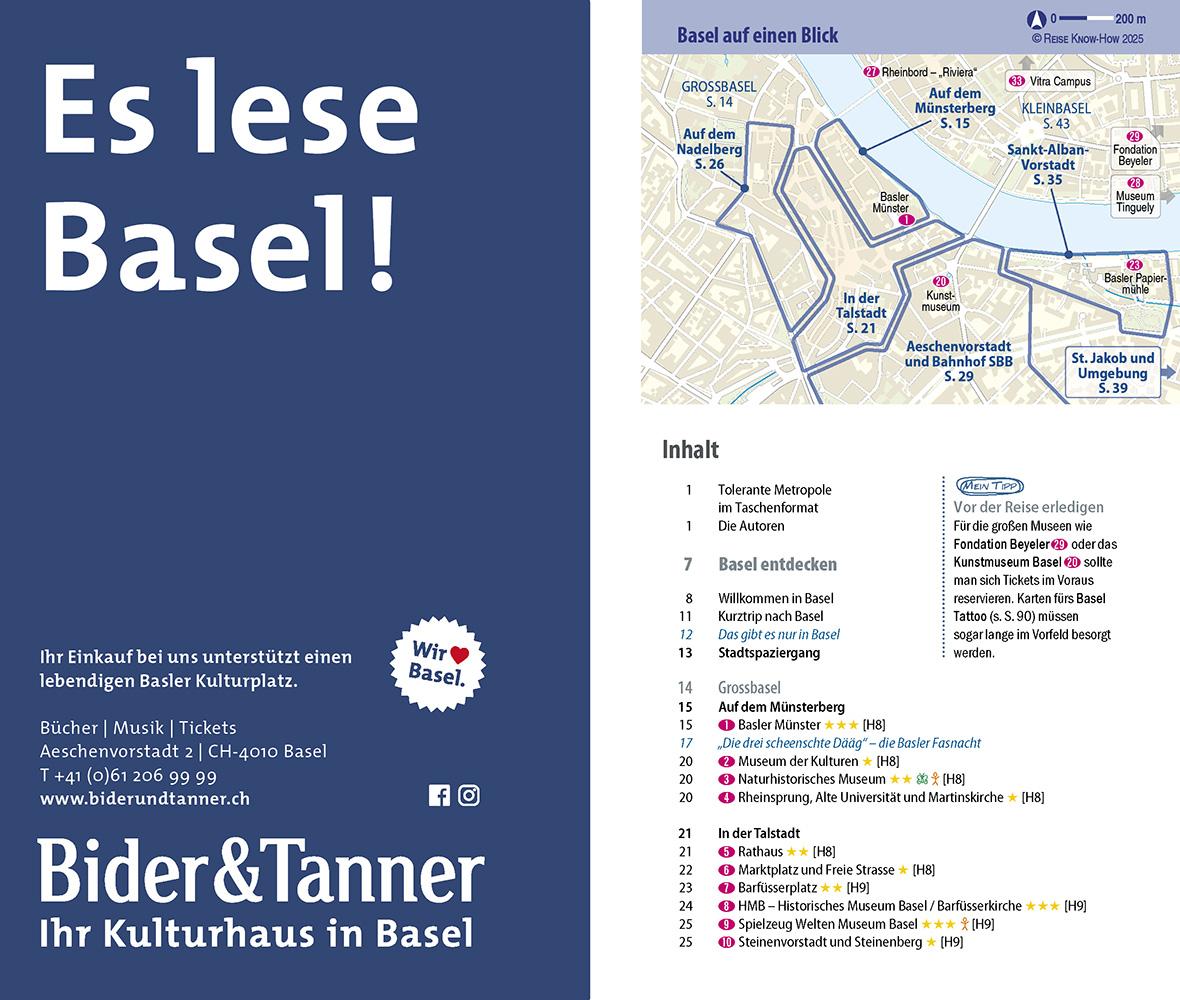 Beispielinhalt (Bild) Reise Know-How CityTrip Basel
