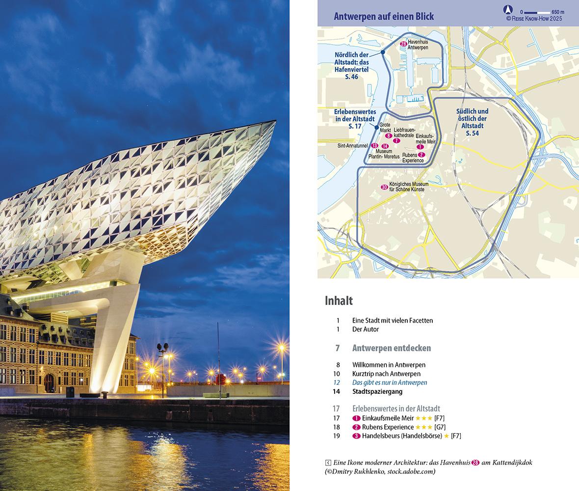 Beispielinhalt (Bild) Reise Know-How CityTrip Antwerpen