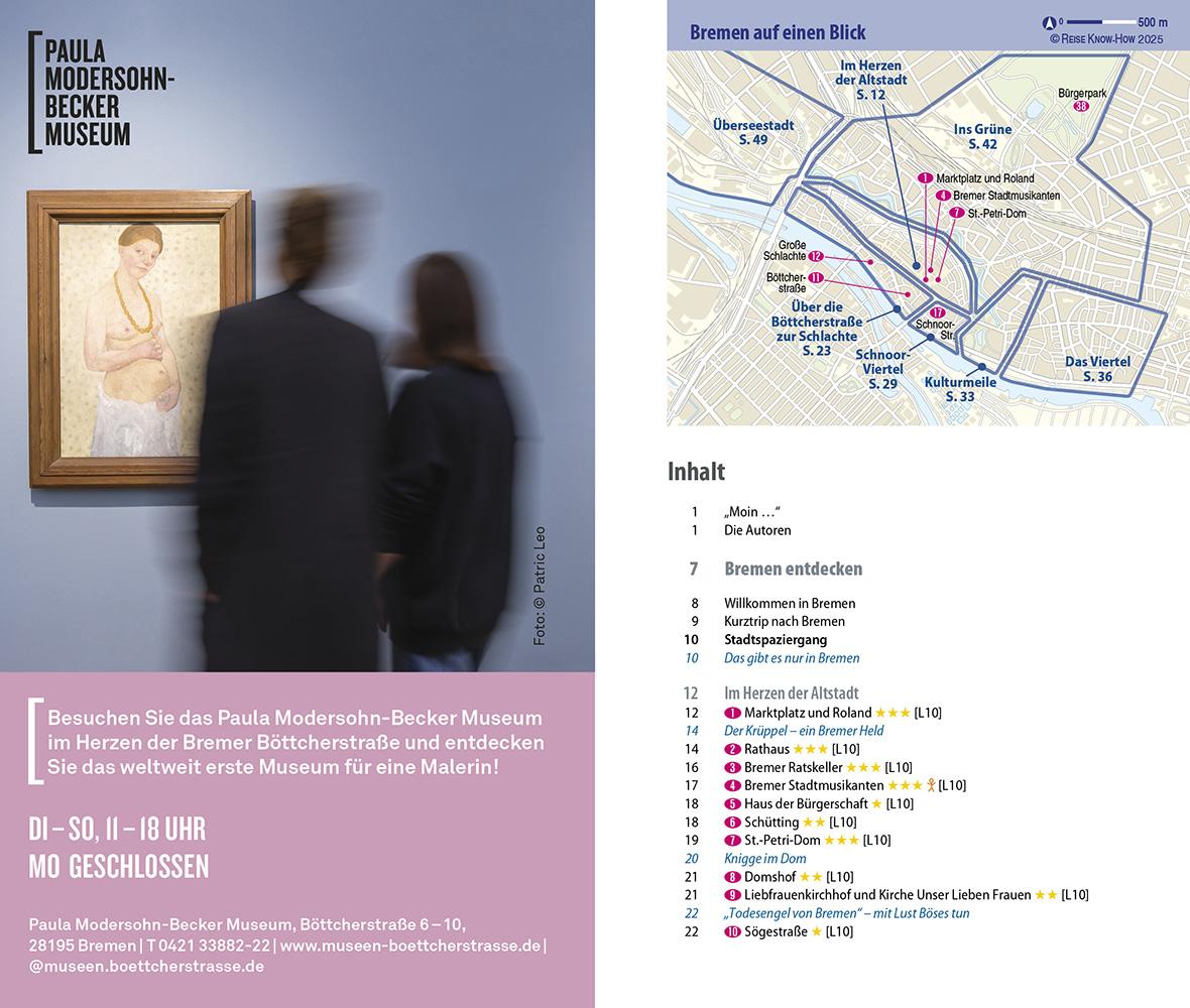 Beispielinhalt (Bild) Reise Know-How CityTrip Bremen mit Überseestadt und Bremerhaven