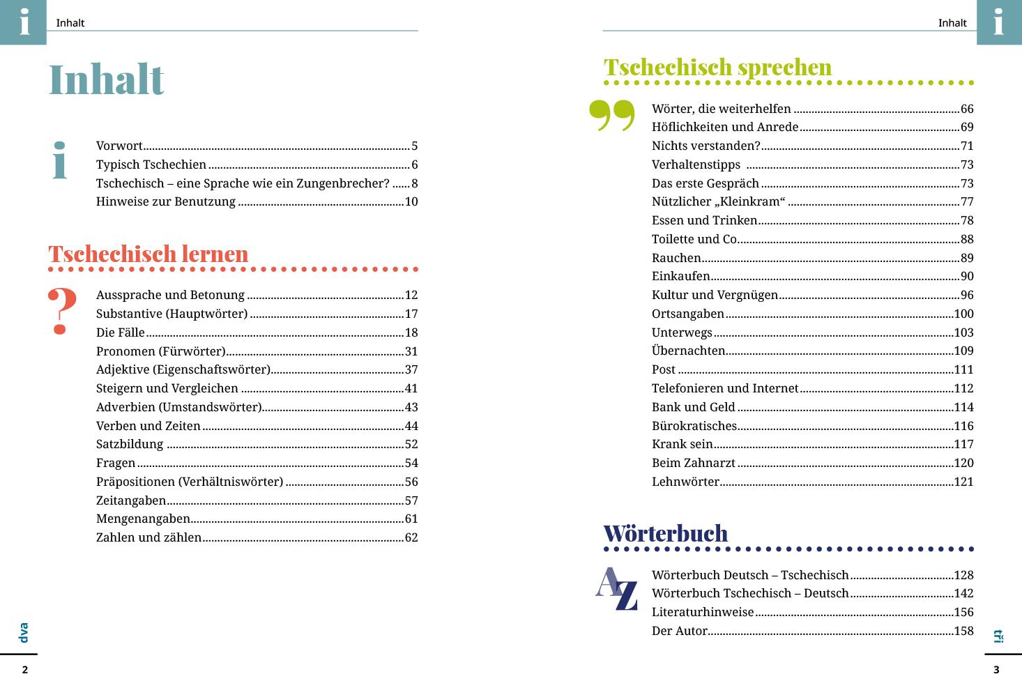 Beispielinhalt (Bild) Reise Know-How Sprachführer Tschechisch - Wort für Wort