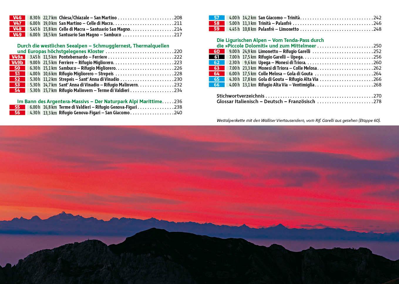 Beispielinhalt (Bild) GTA - Grande Traversata delle Alpi