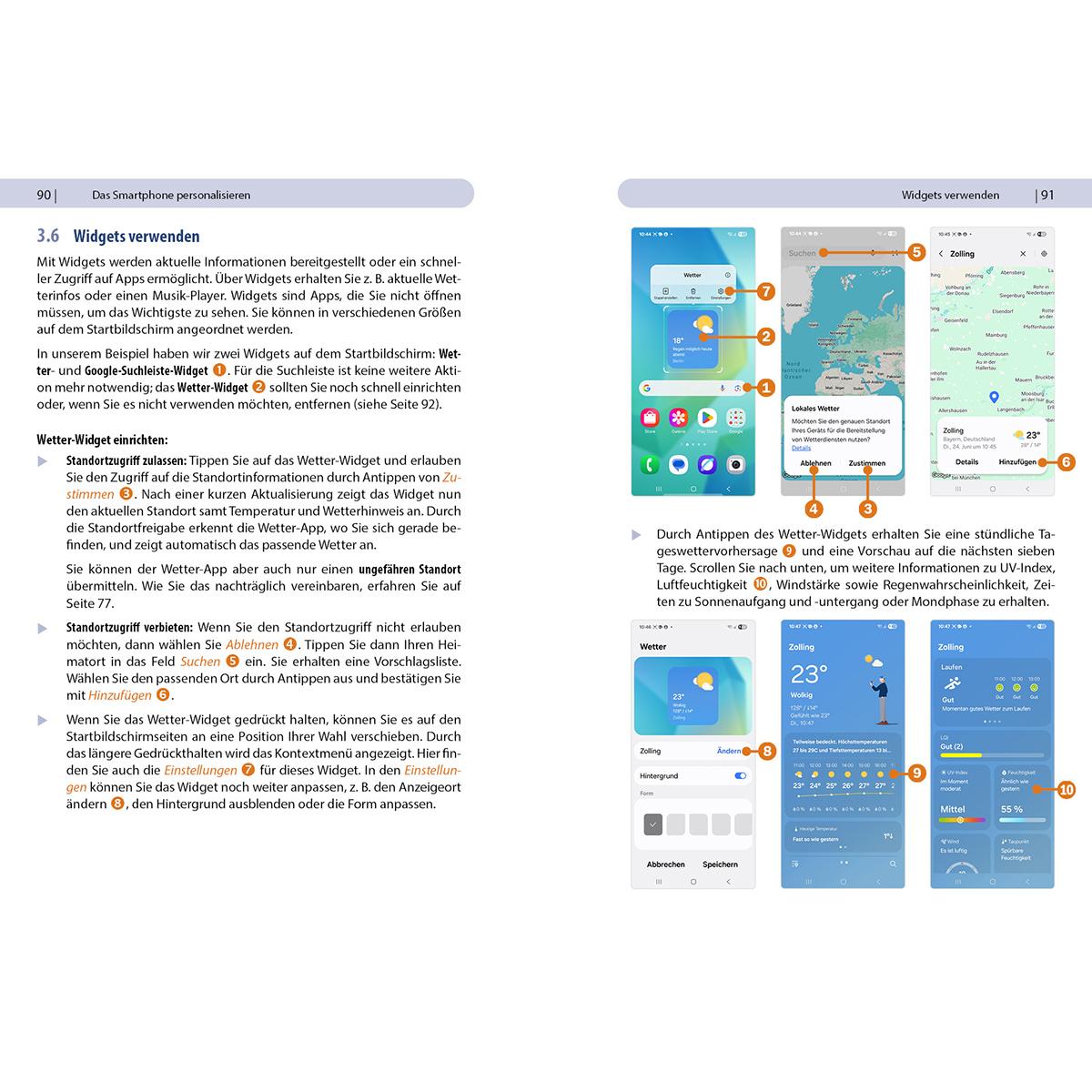 Beispielinhalt (Bild) Samsung Galaxy A16 / A16 5G - Für Einsteiger ohne Vorkenntnisse