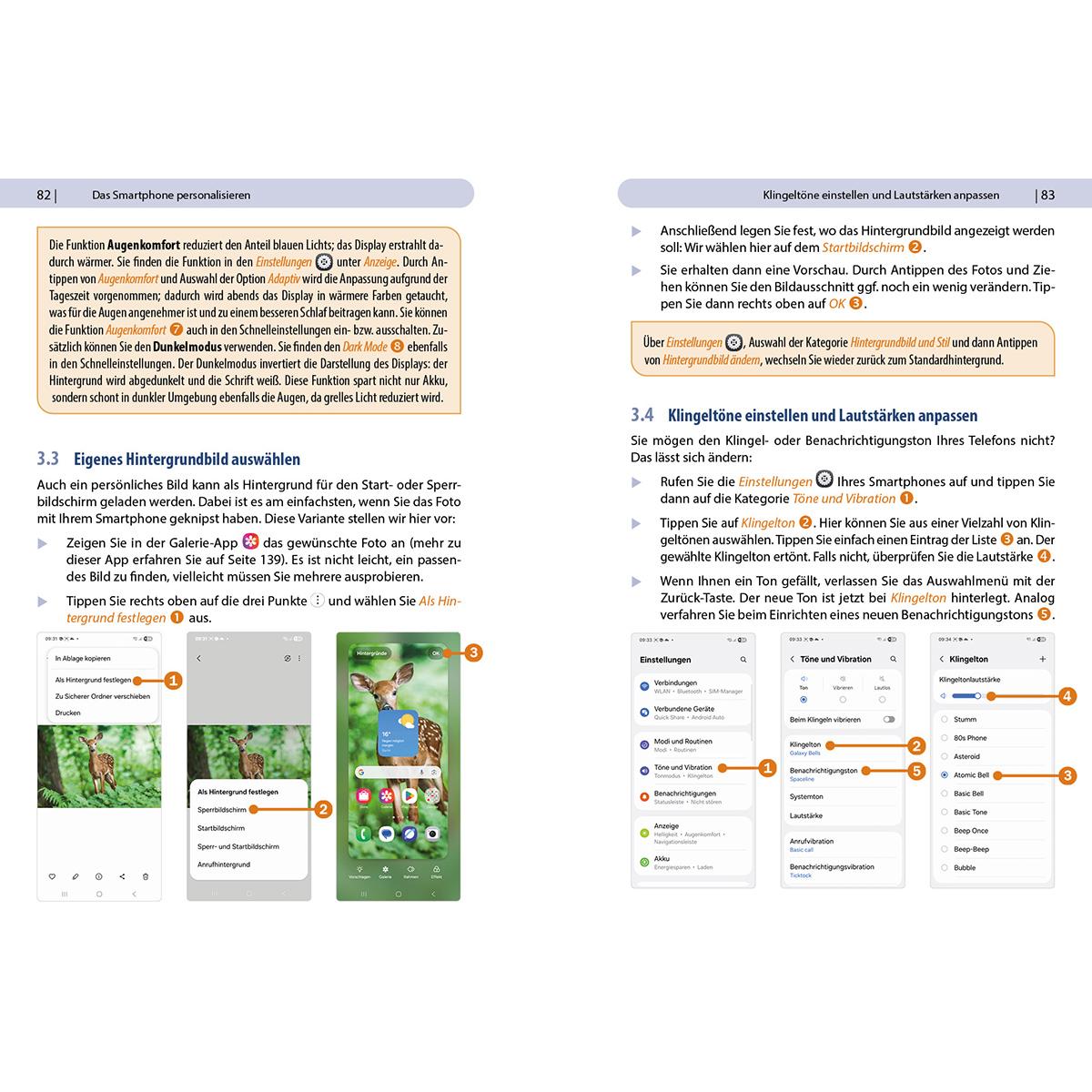 Beispielinhalt (Bild) Samsung Galaxy A16 / A16 5G - Für Einsteiger ohne Vorkenntnisse