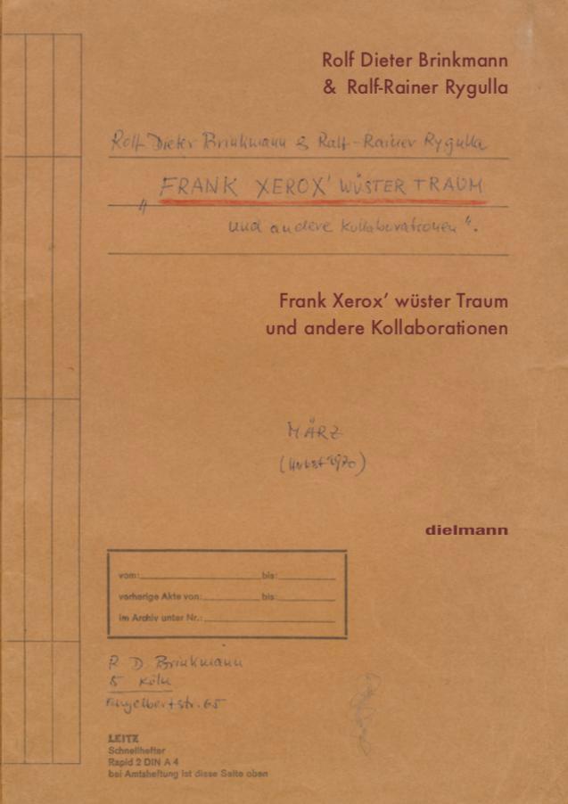 Vorderes Coverbild Frank Xerox' wüster Traum