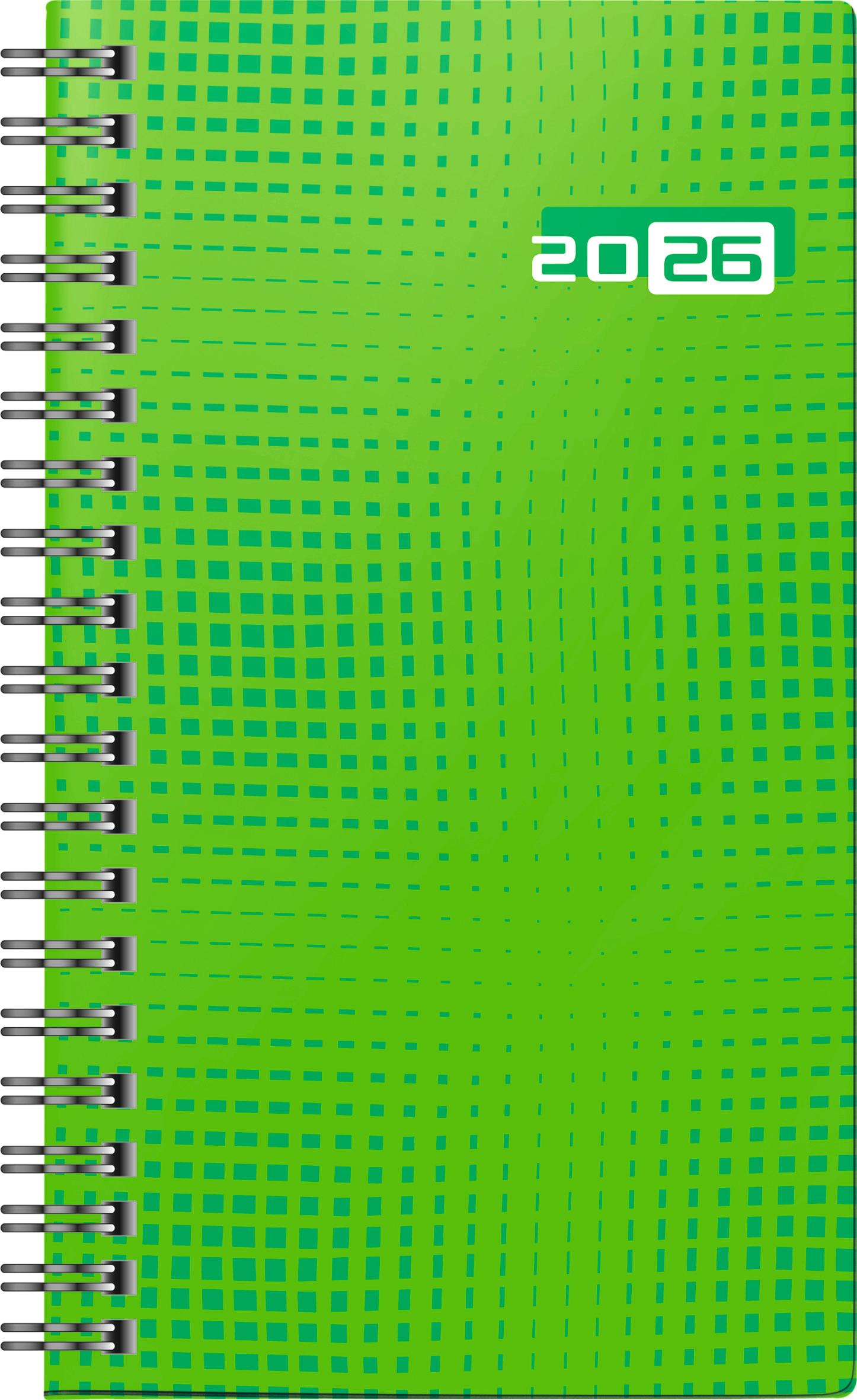 Vorderes Coverbild rido/idé 7016907016 | Taschenkalender Mod. Taschenplaner int. 2026 | A6, Papier, grün