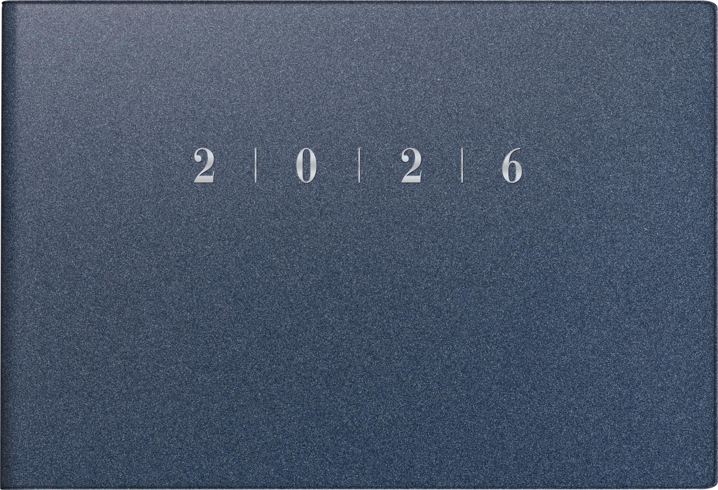 Vorderes Coverbild rido/idé 7017563306 | Taschenkalender Mod. Septimus 2026 | A6 quer, Kunststoff, blau