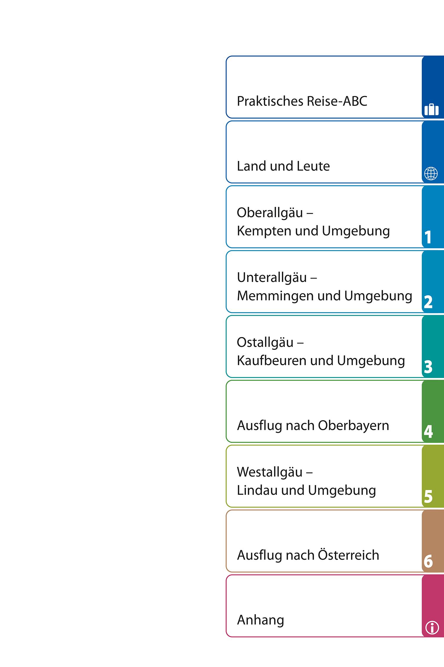Beispielinhalt (Bild) Reise Know-How Reiseführer Allgäu
