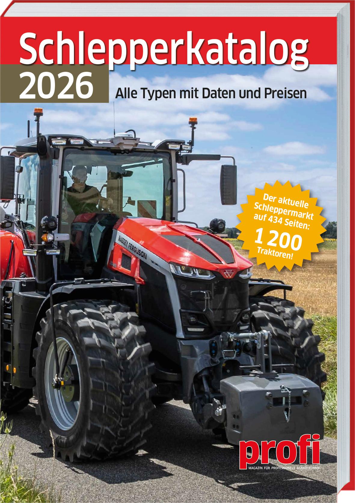 Vorderes Coverbild Schlepperkatalog 2026