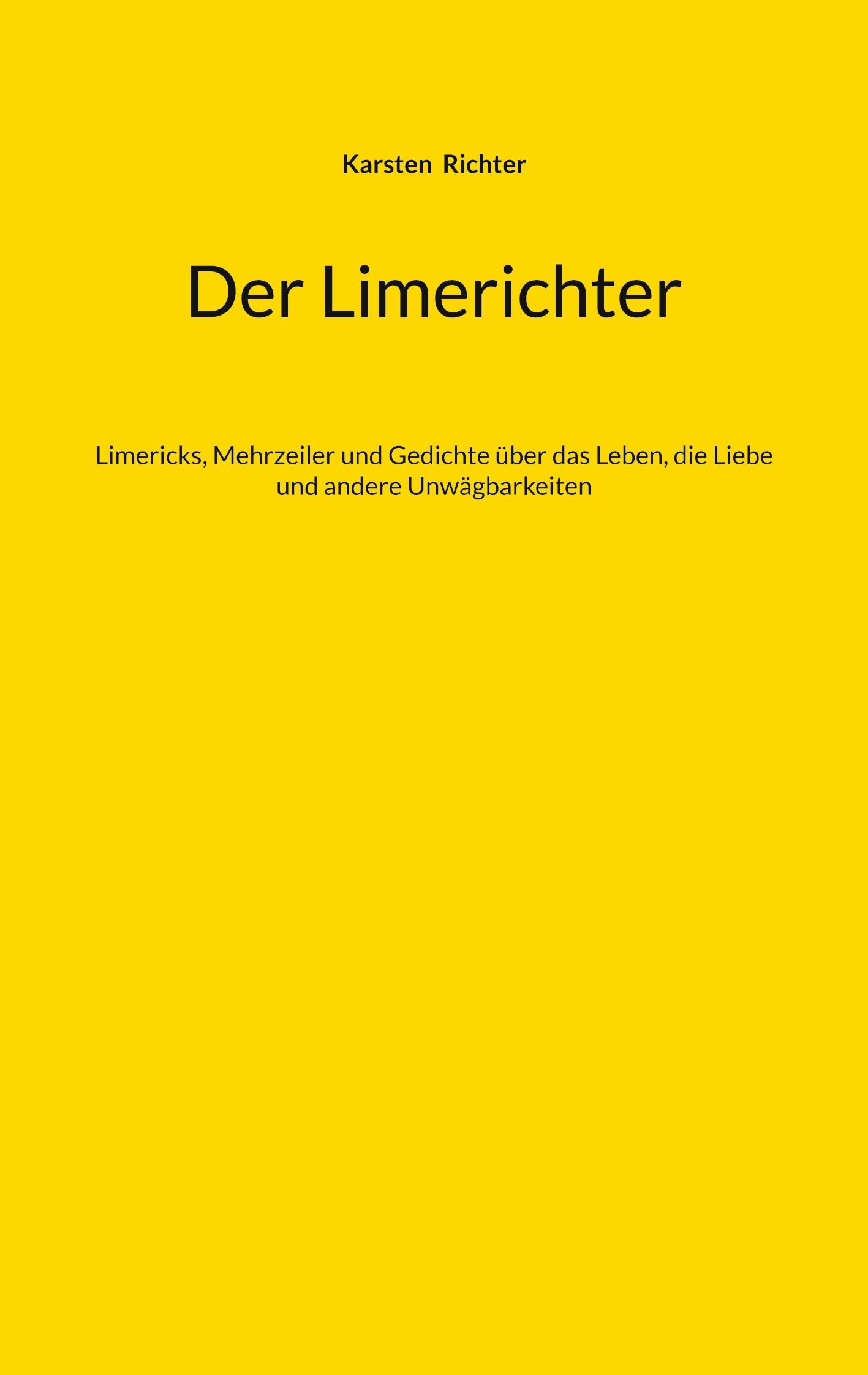 Vorderes Coverbild Der Limerichter