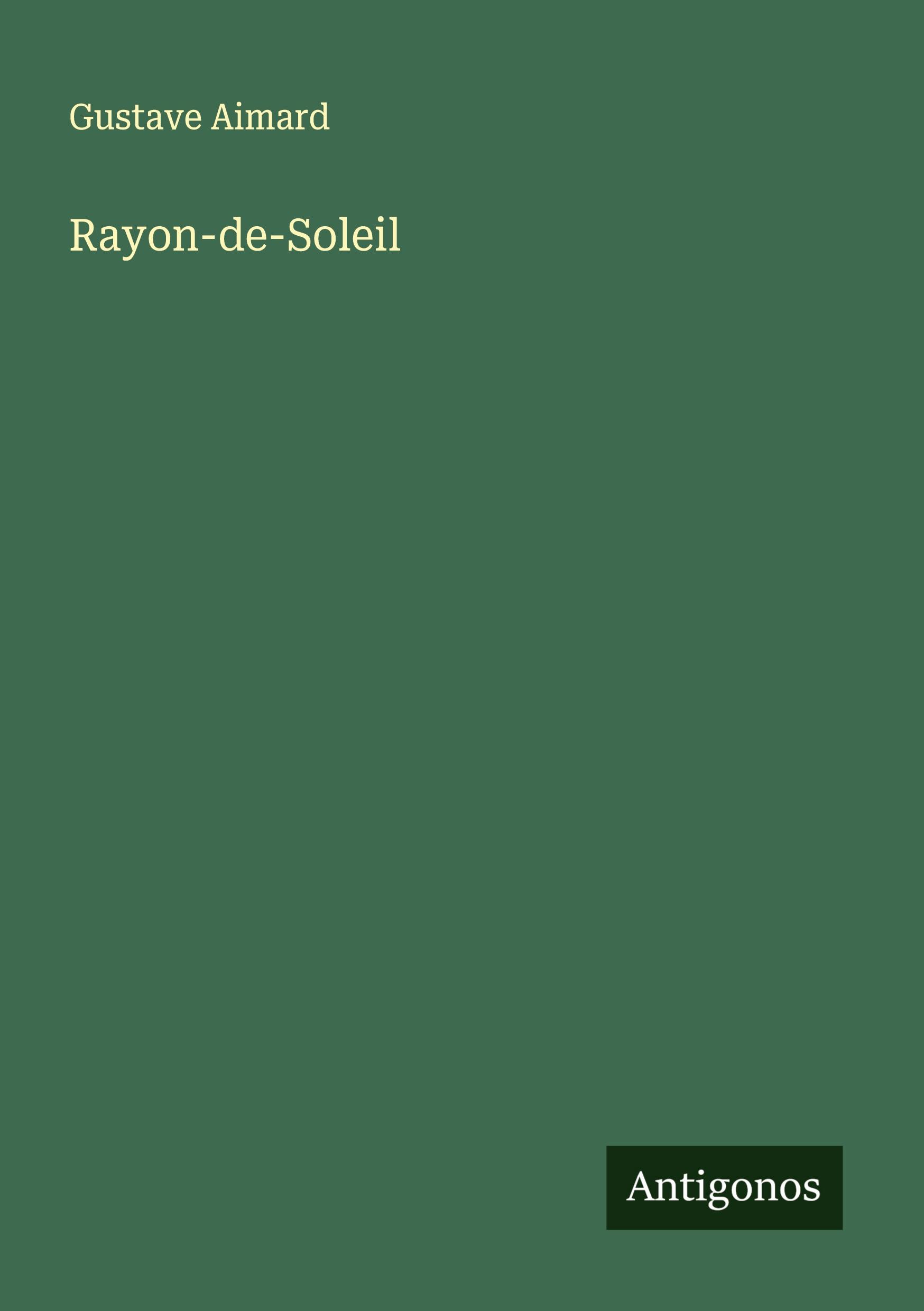 Vorderes Coverbild Rayon-de-Soleil