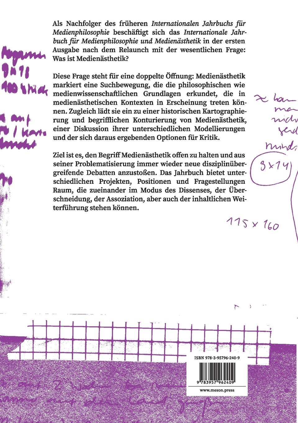 Rückseitencover Was ist Medienästhetik?