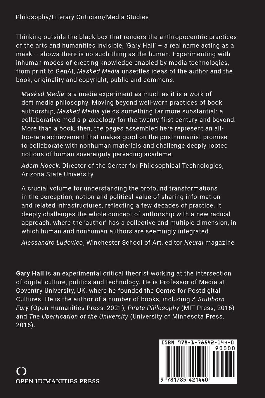 Rückseitencover Masked Media