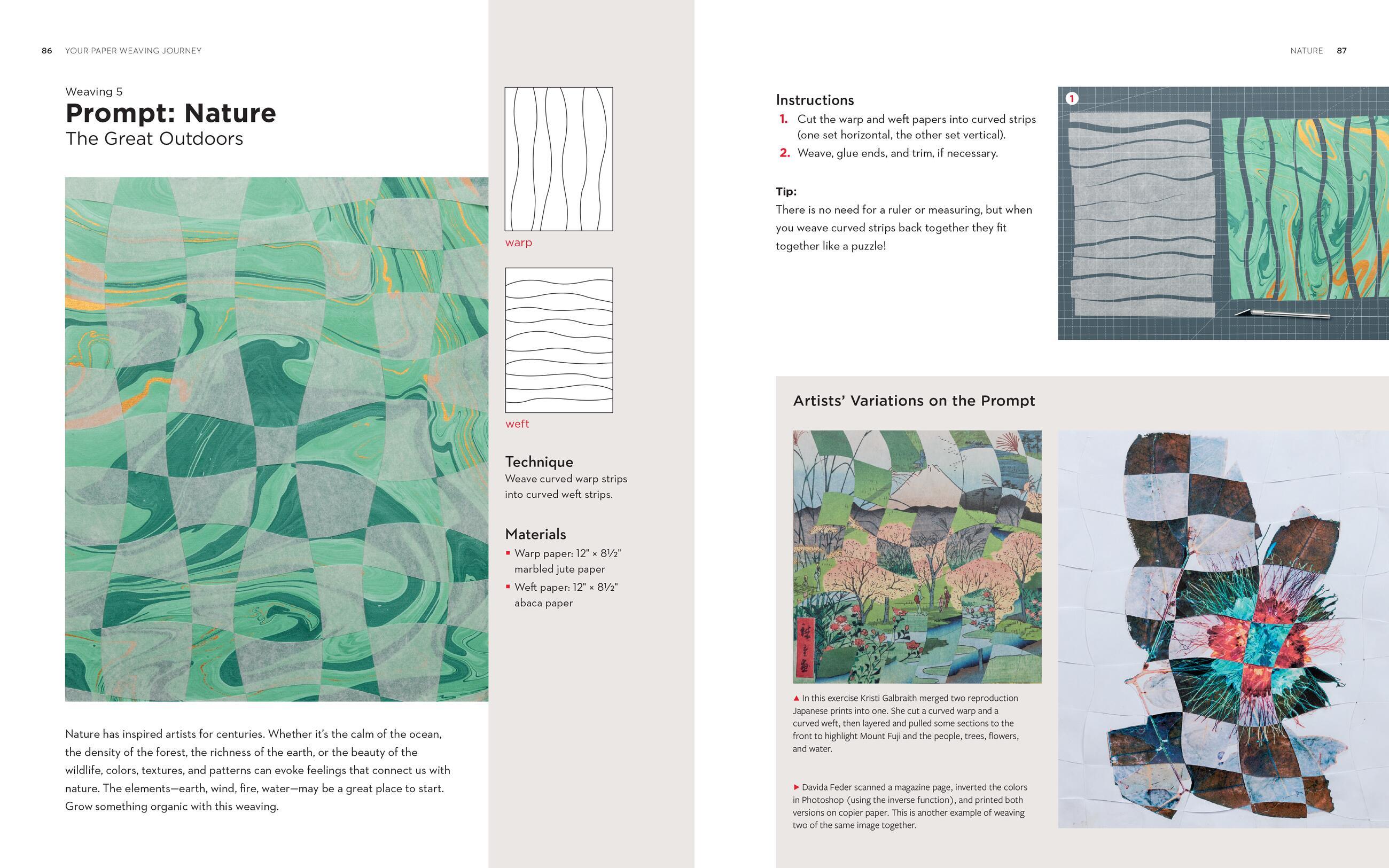 Beispielinhalt (Bild) Weaving with Paper