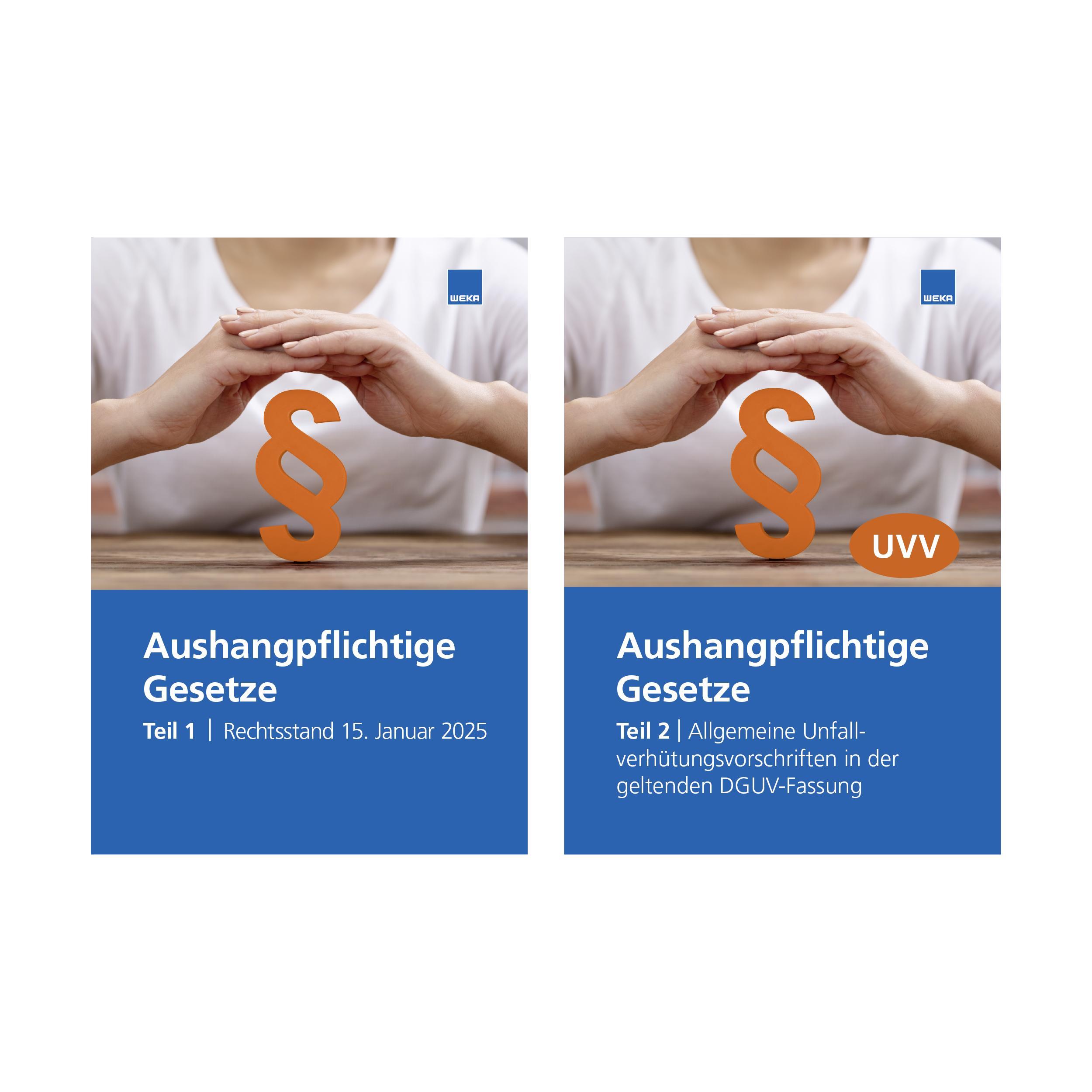 Vorderes Coverbild Aushangpflichtige Gesetze