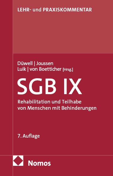 Vorderes Coverbild Sozialgesetzbuch IX: SGB IX