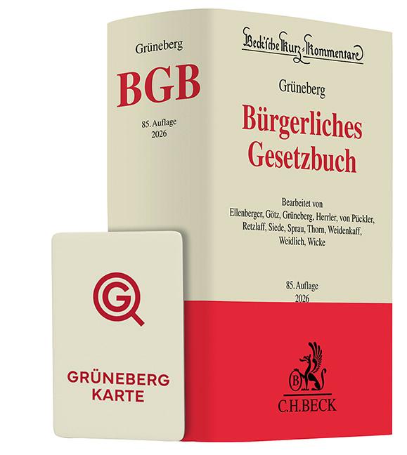 Vorderes Coverbild Grüneberg BGB Chat-Book