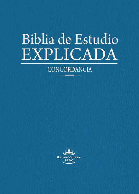 Vorderes Coverbild Biblia de Estudio Explicada (Piel Especial Azul)