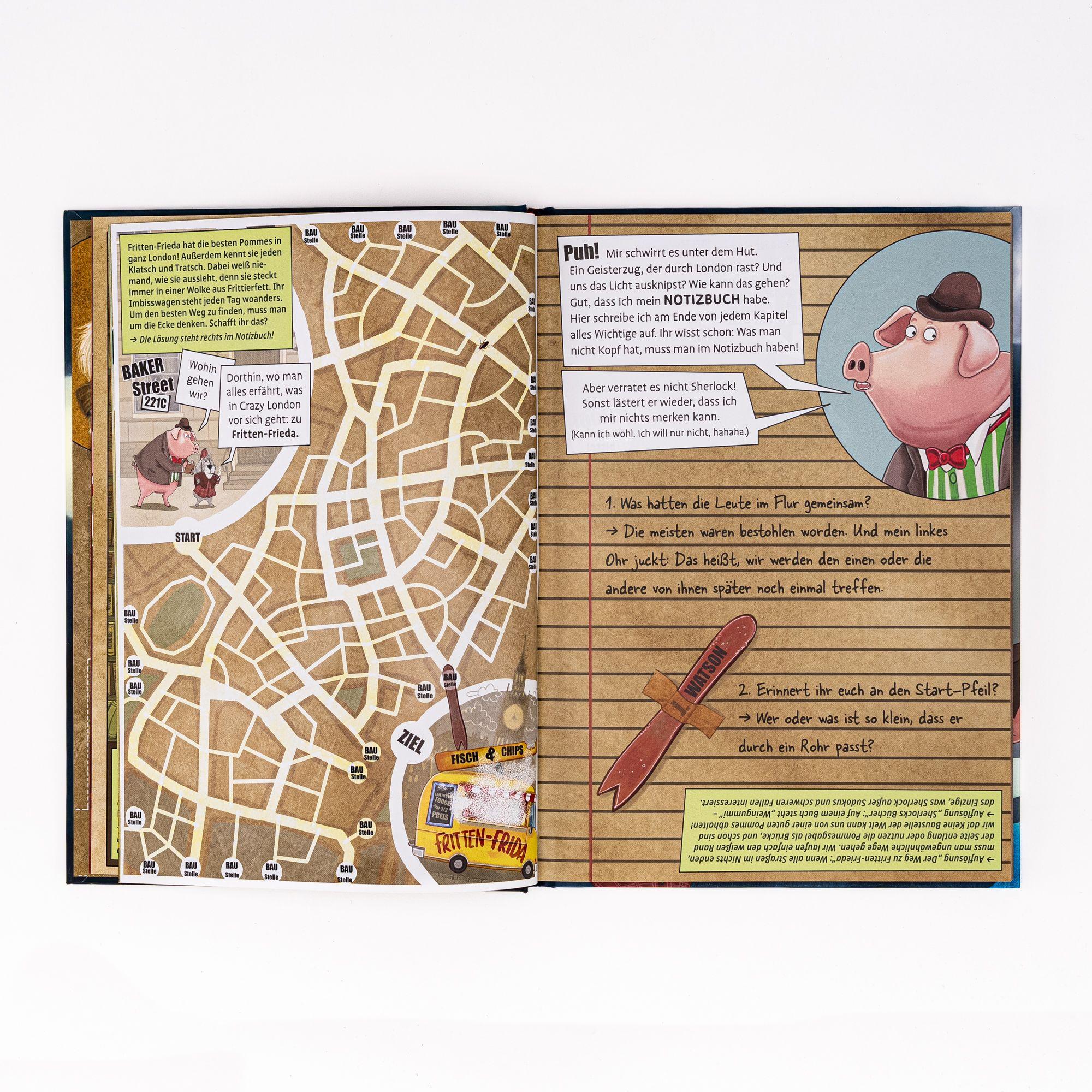 Beispielinhalt (Bild) Sherlock Holmes & Dr. Watson. Die Jagd nach dem Geisterzug (Band 1)