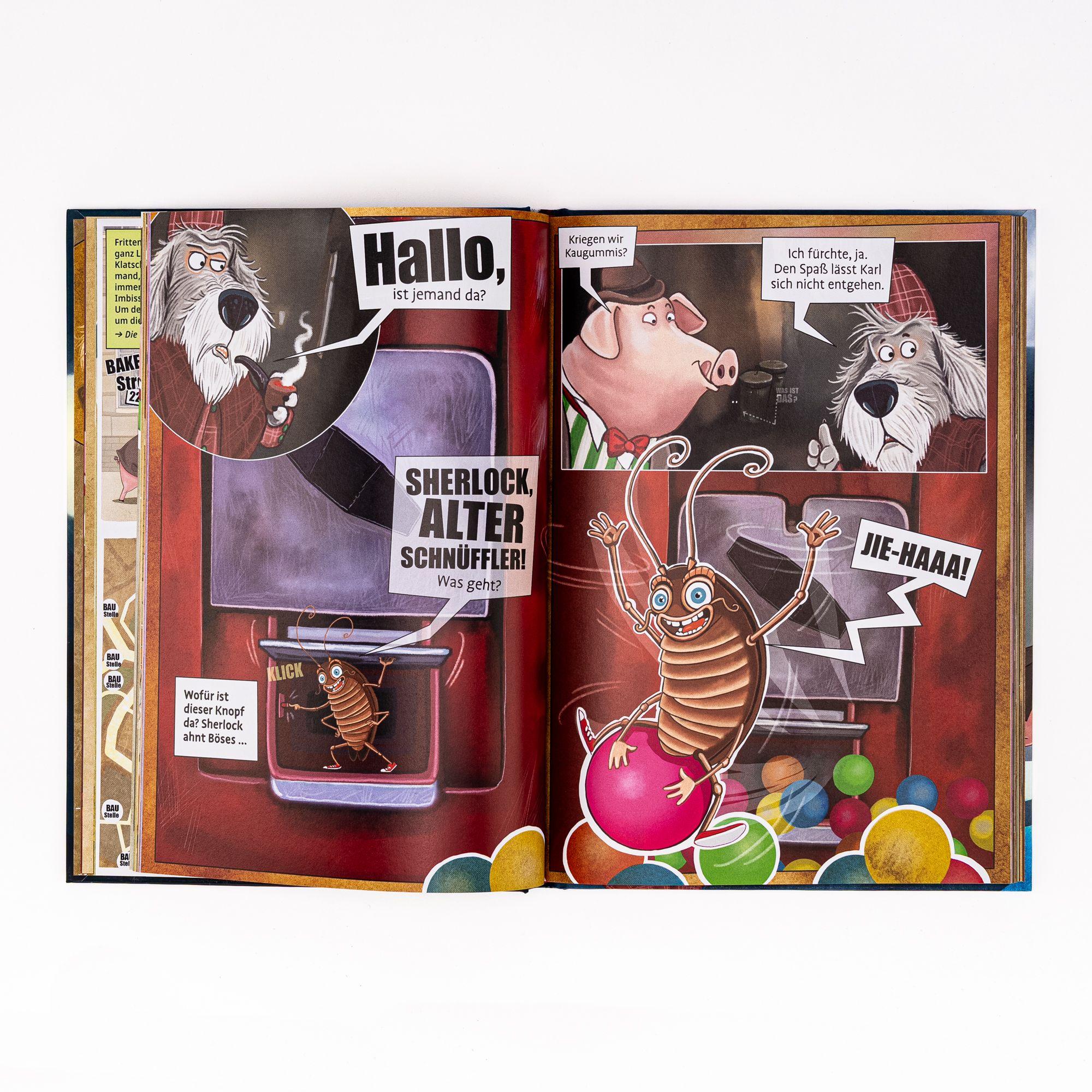 Beispielinhalt (Bild) Sherlock Holmes & Dr. Watson. Die Jagd nach dem Geisterzug (Band 1)
