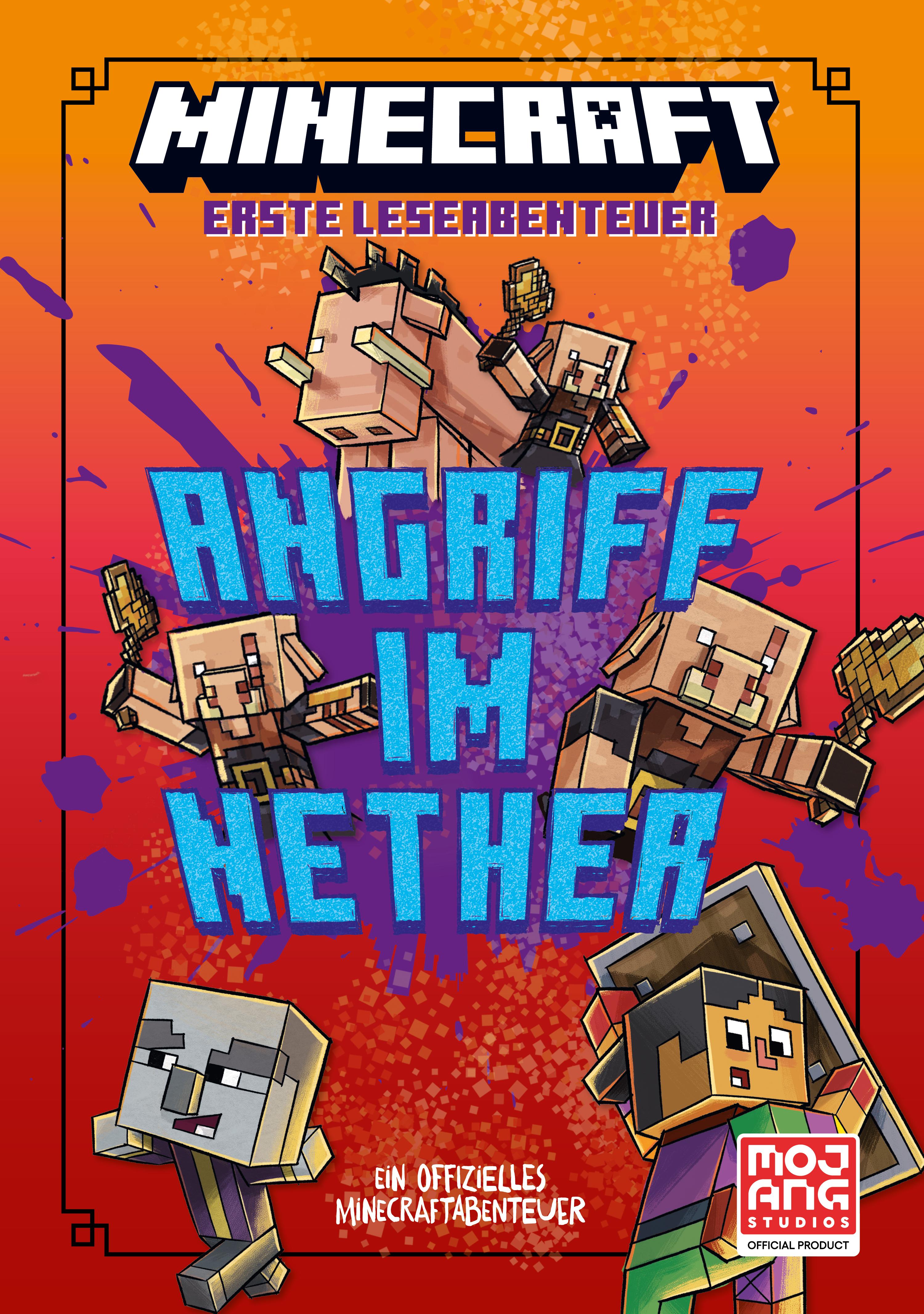 Vorderes Coverbild Minecraft Erste Leseabenteuer. Angriff im Nether